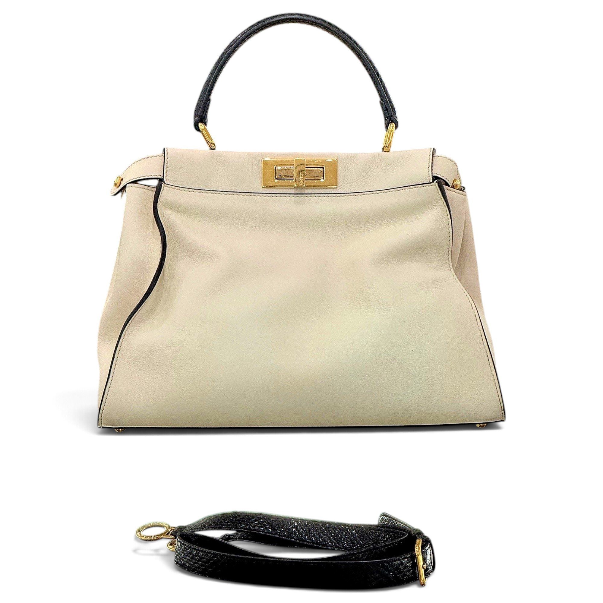 Peekaboo leather handbag