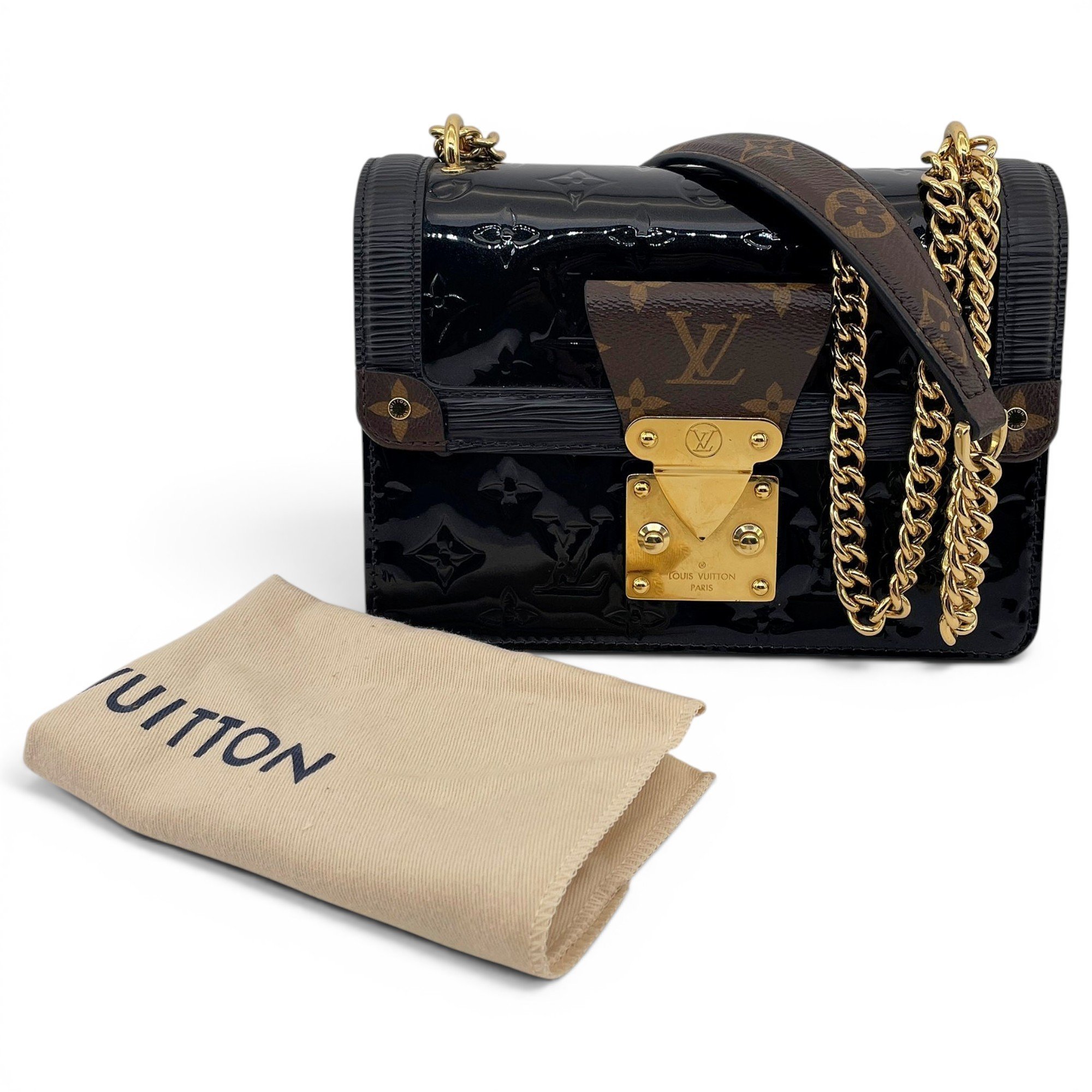 LV Wynwood patent leather crossbody bag