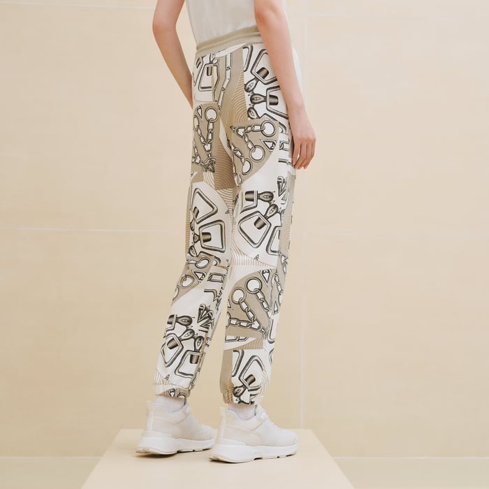 Beige Glaise "Effet Kaleidoscope" Jogging Pants