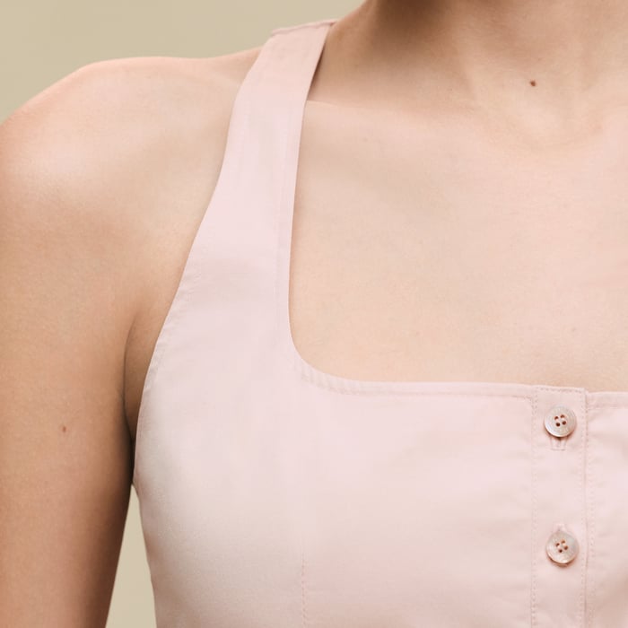Rose Palomino Robe Mi-longue