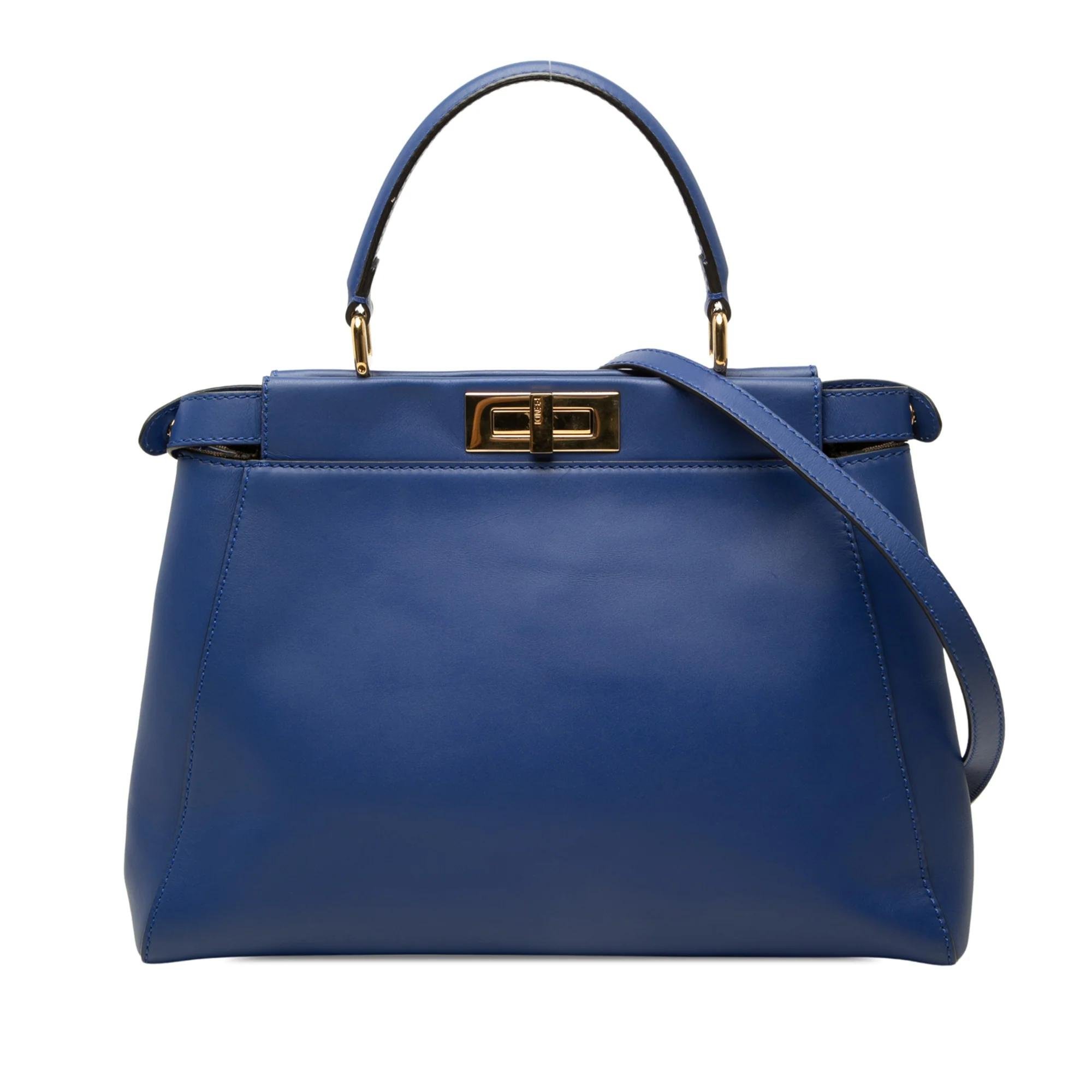Peekaboo leather satchel
