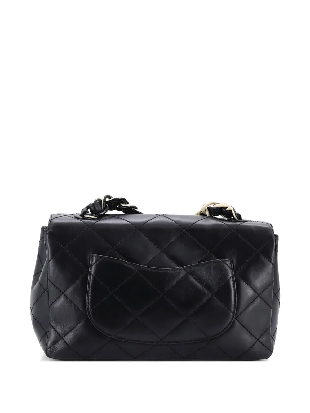 Resin Chain CC Flap Bag Quilted Lambskin Medium shoulder bag
