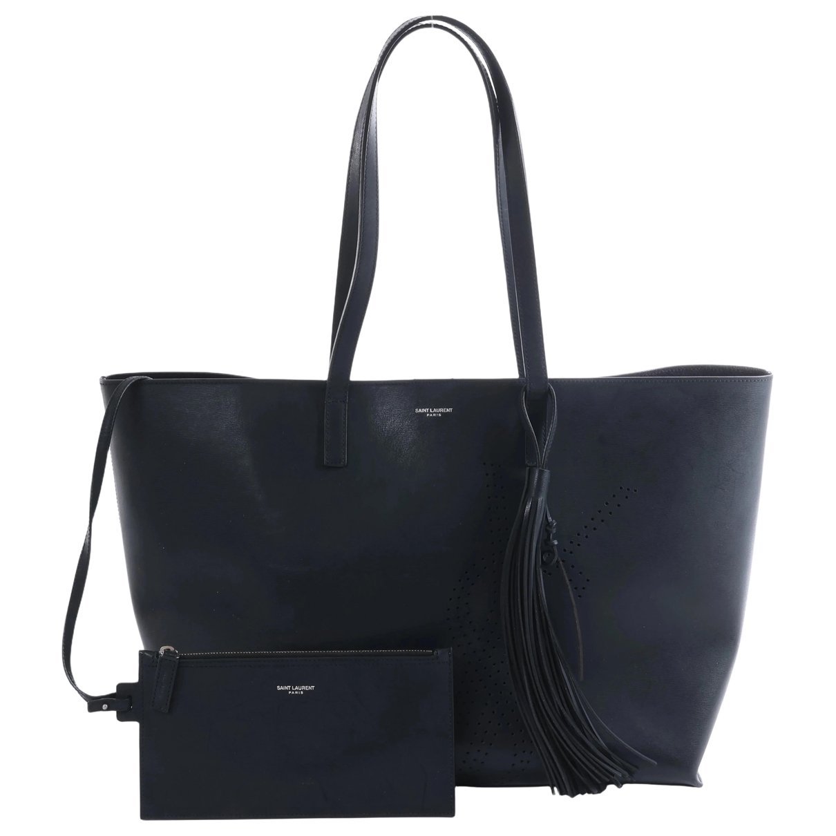 Shopping leather handbag
