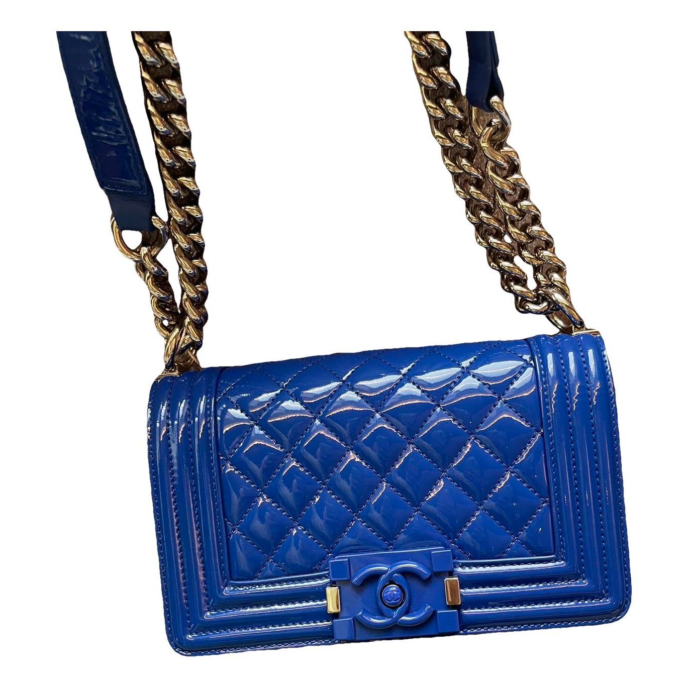 Boy patent leather crossbody bag