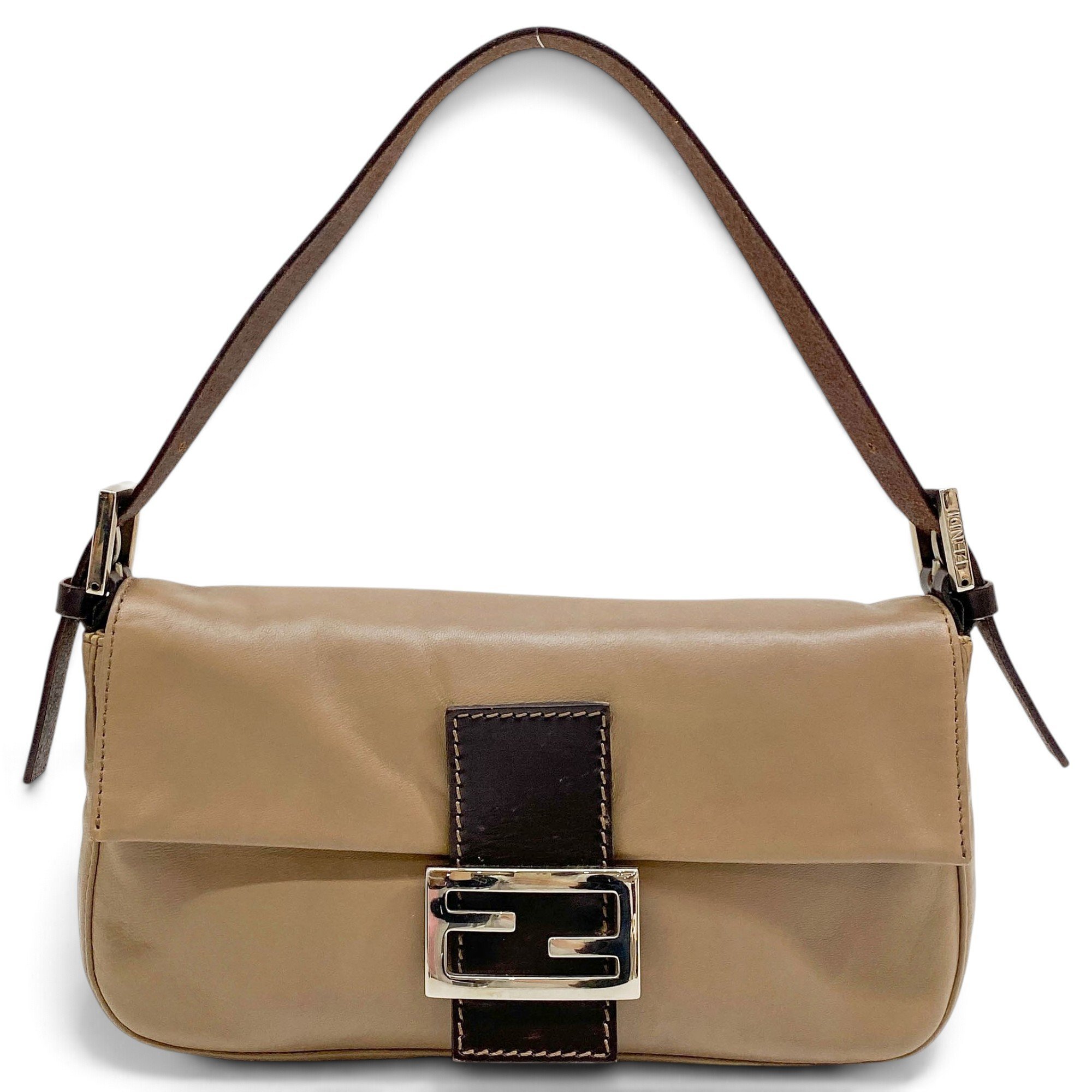 Baguette leather handbag