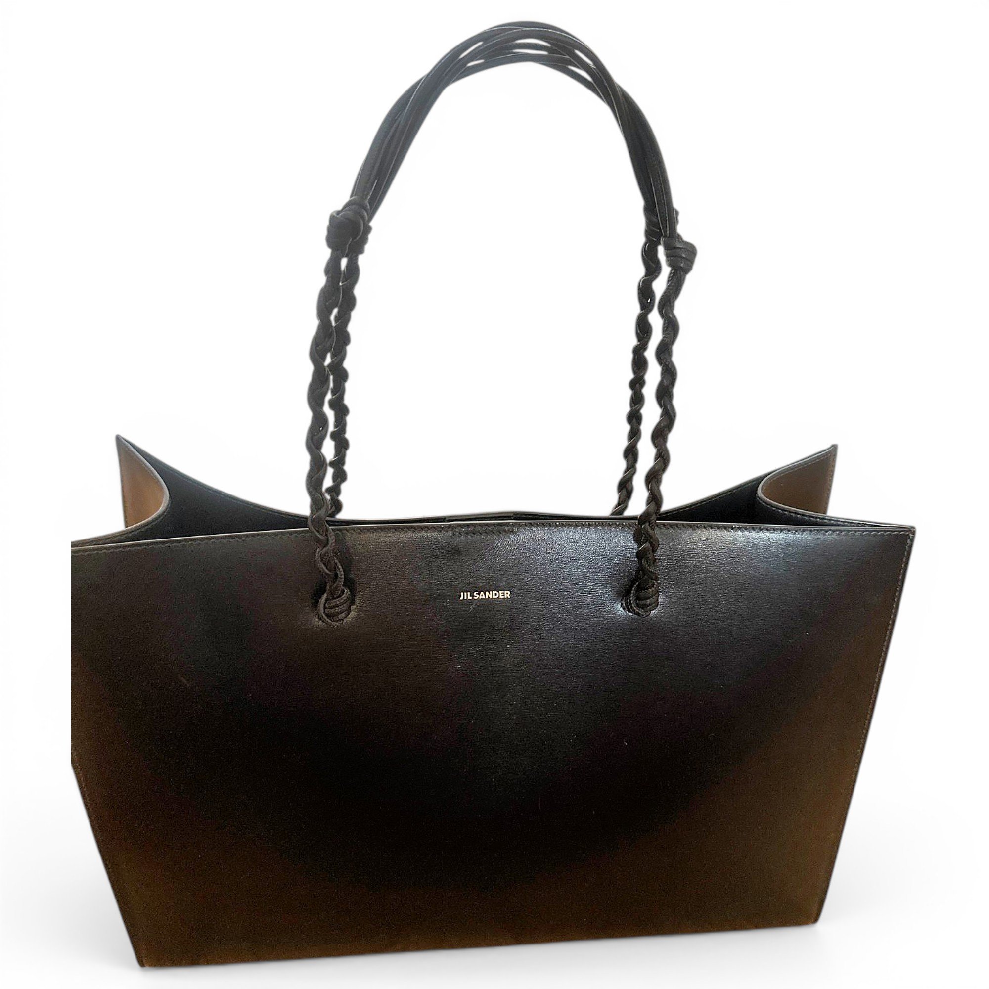 Jil Sander Tangle leather handbag