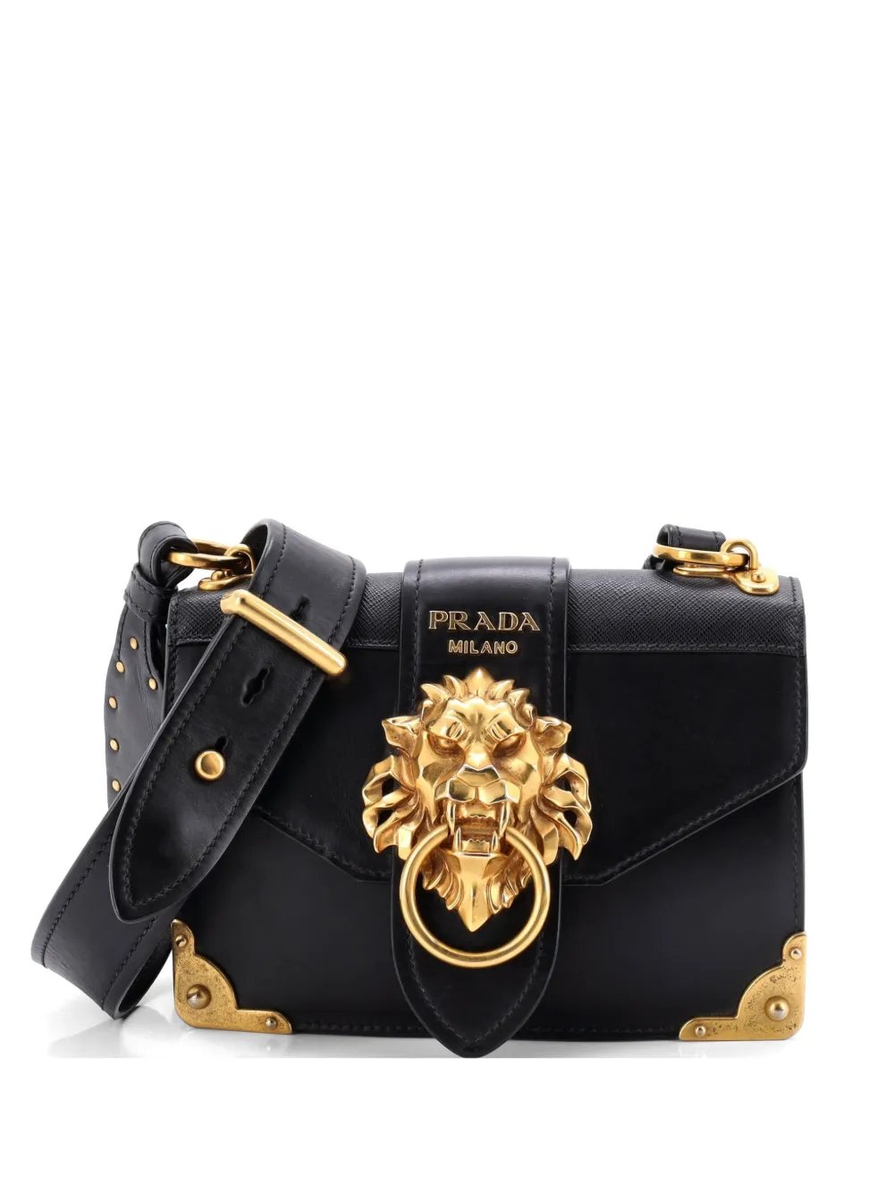 Animalier Cahier Leather Small crossbody bag