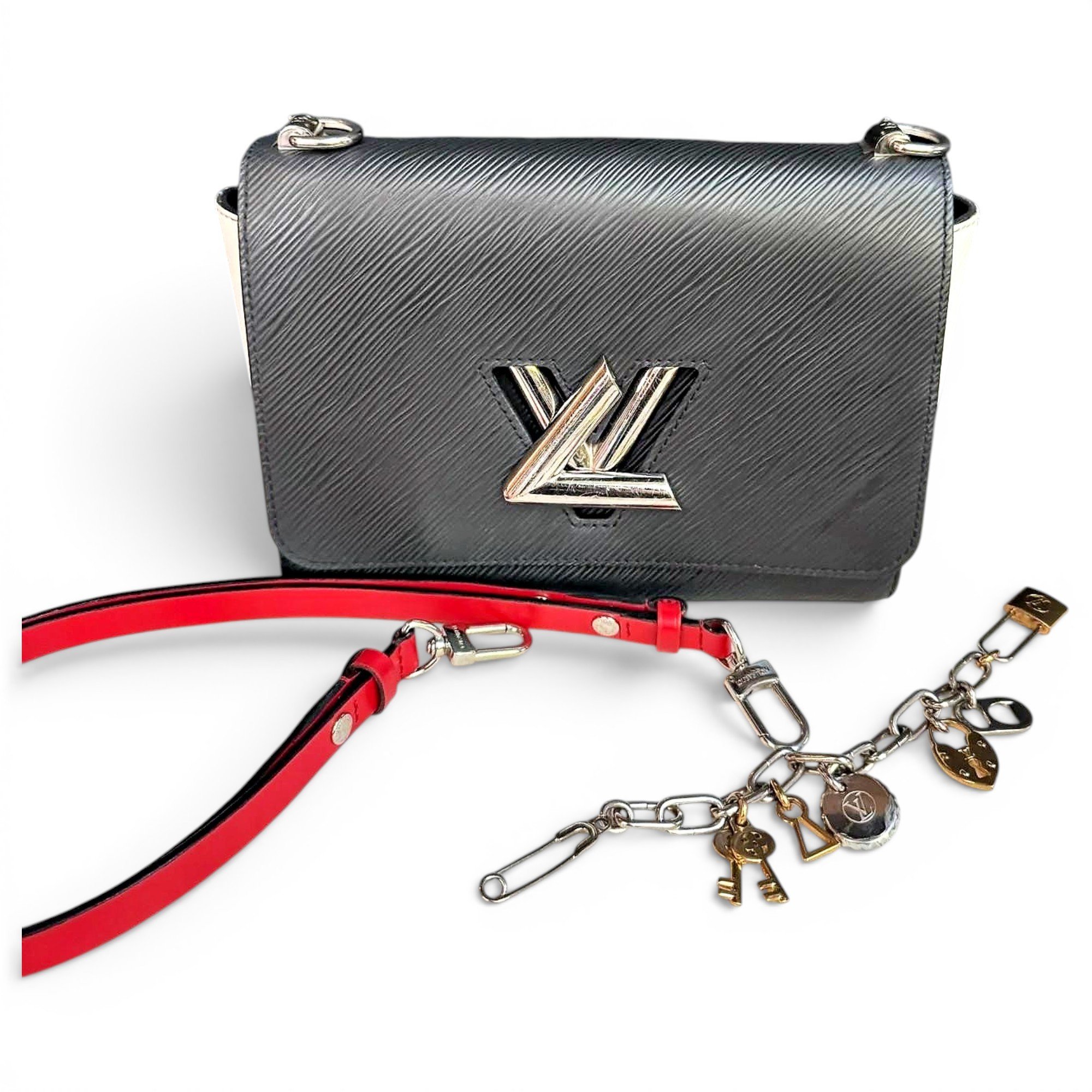 Twist leather handbag