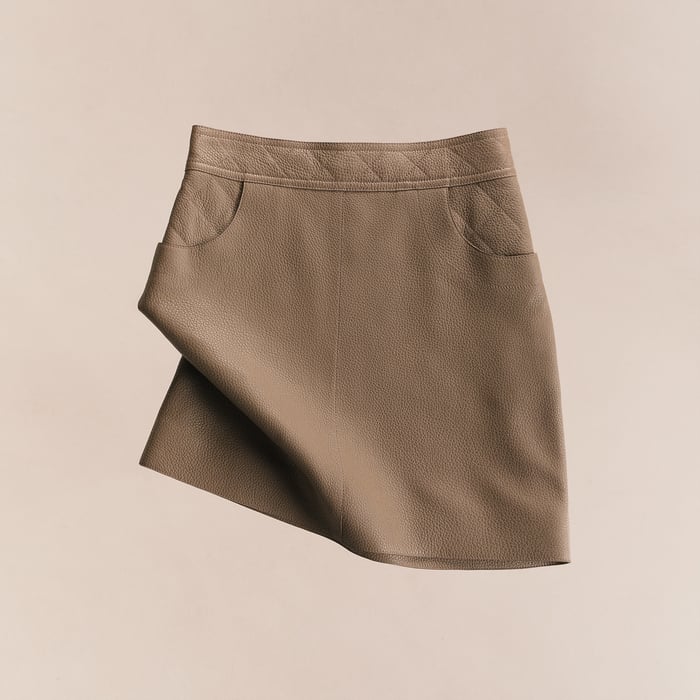 Miniskirt With Quilted Detail