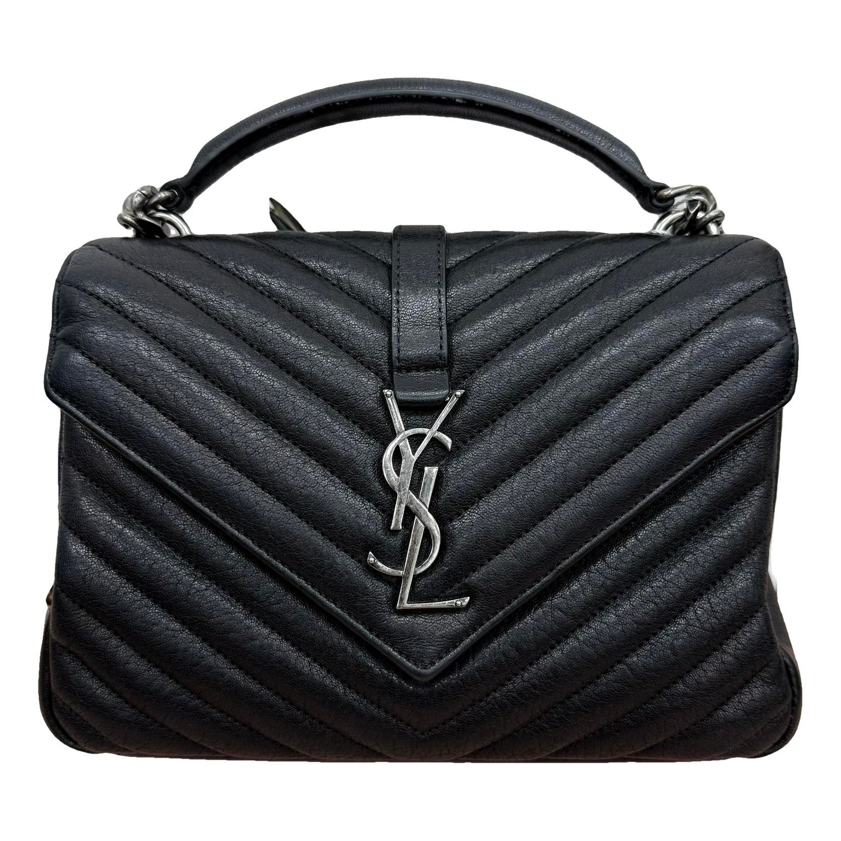 Collége monogramme leather handbag