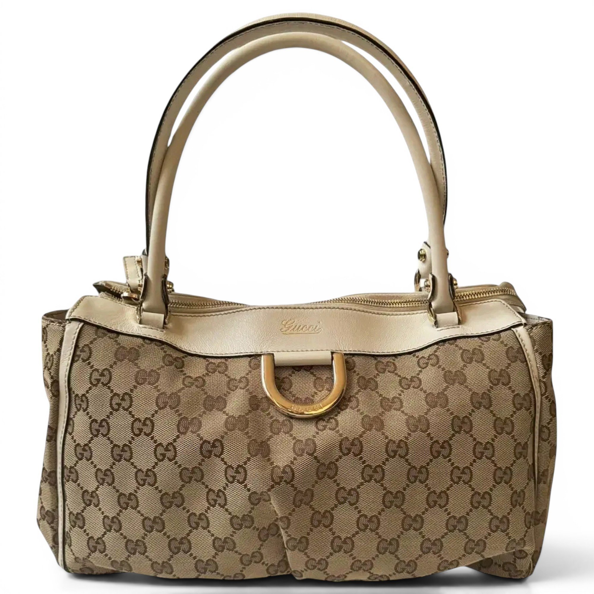D-Ring leather handbag