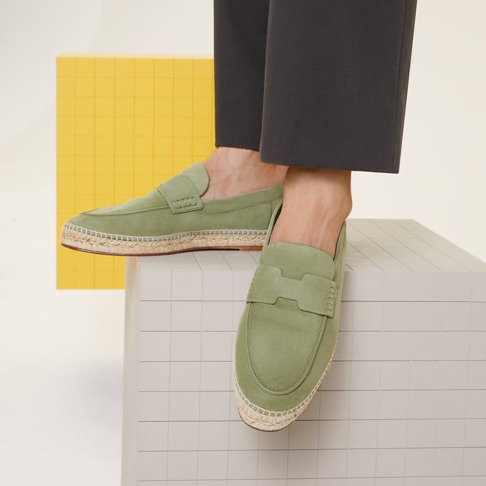 Vert Celadon Trip Espadrille