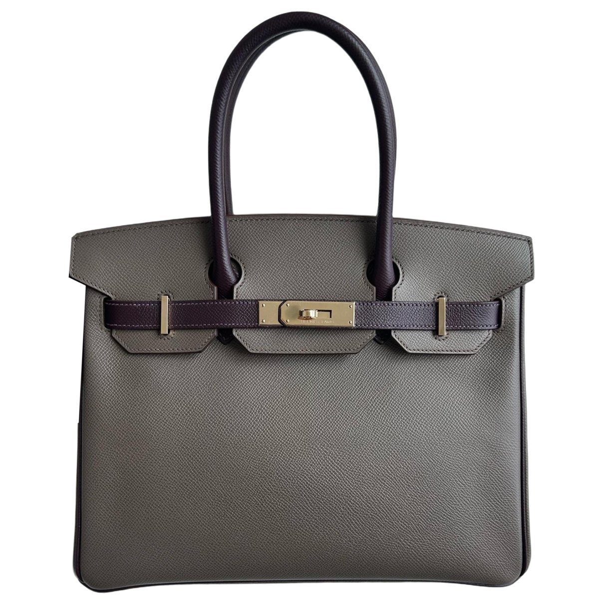 Hermes Birkin 30 Handbag Etoupe Epsom Leather