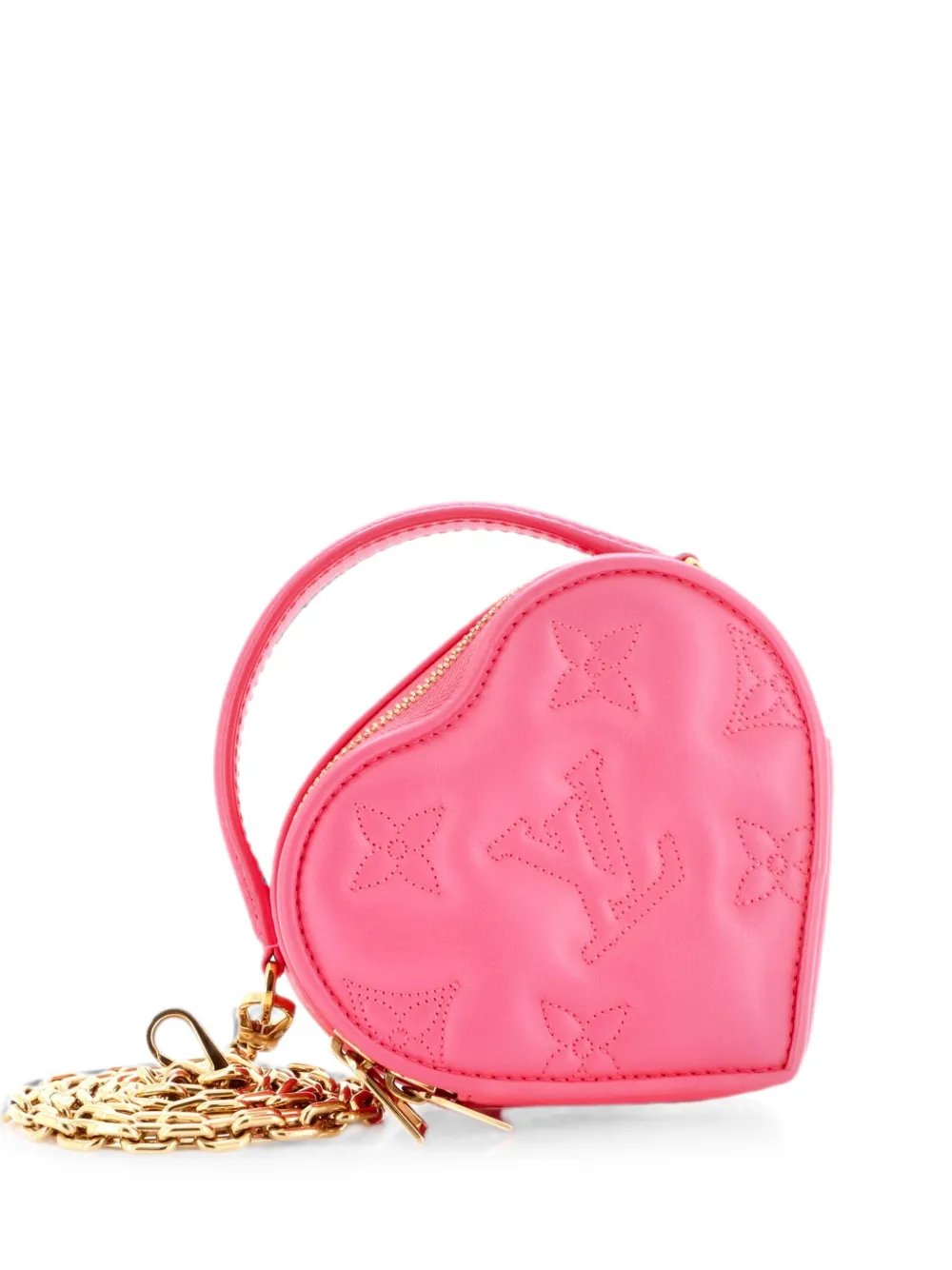 Pop My Heart Pouch Bag Bubblegram Leather crossbody bag