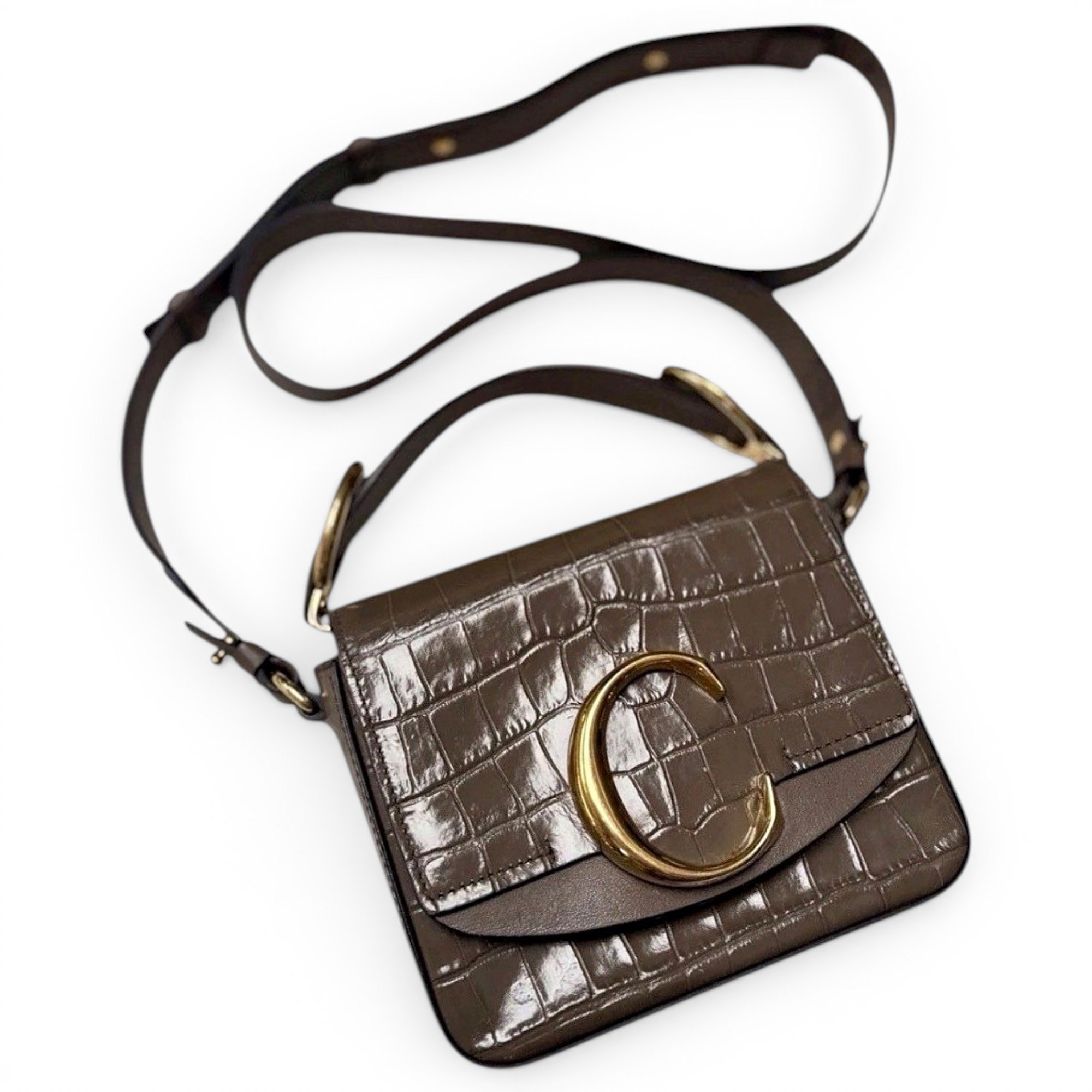 C leather handbag