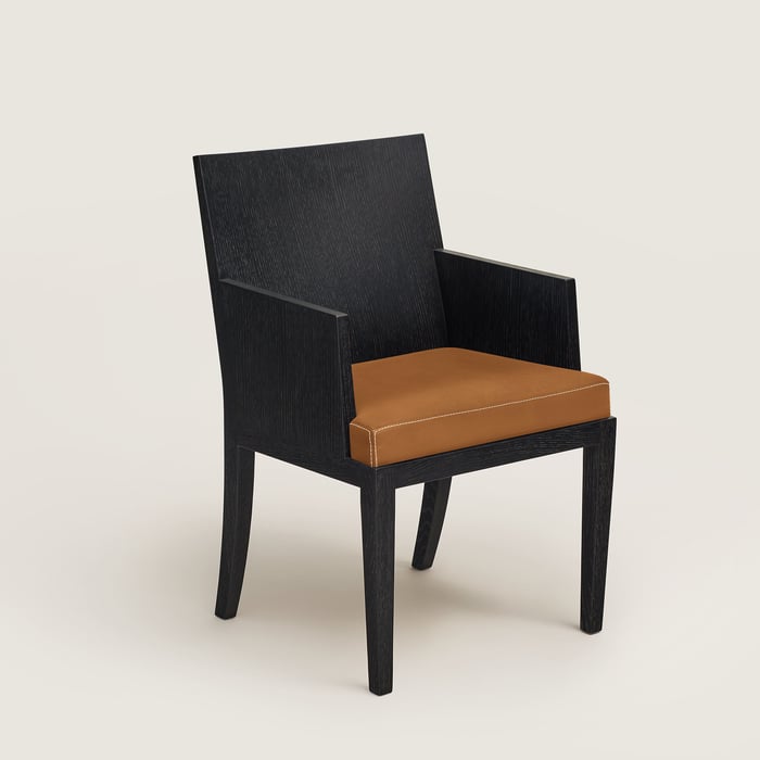 Gold Reeditions J.-m. Frank Par Hermès Chair With Armrests