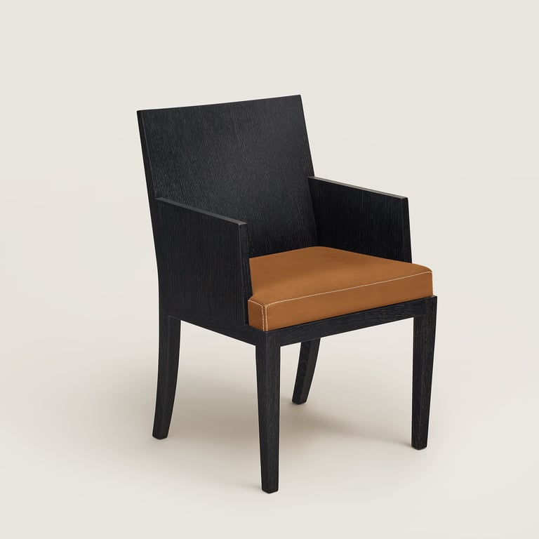 Reeditions J.-M. Frank par Hermès chair with armrests