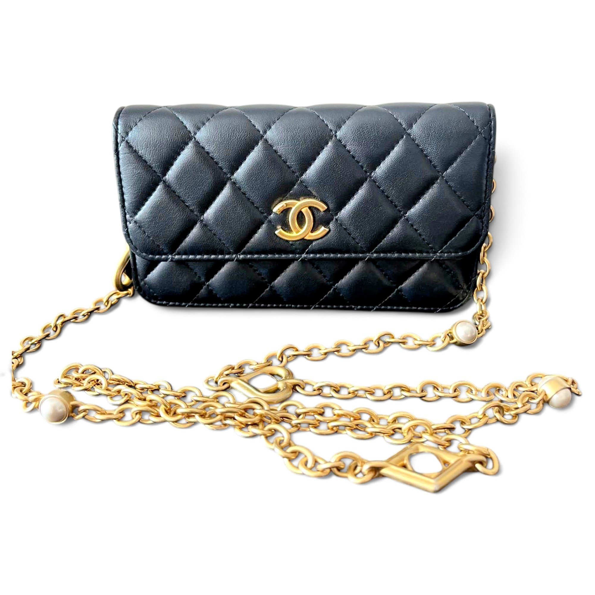 Wallet On Chain Timeless/Classique leather crossbody bag