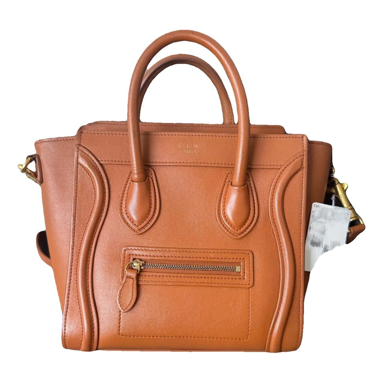 Nano Luggage leather crossbody bag