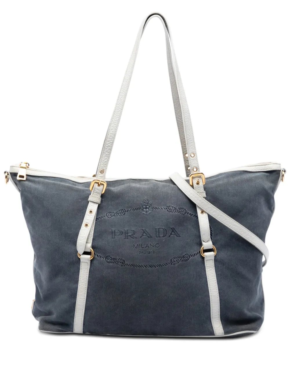 Prada 2010-2026 Canvas Canapa Logo satchel