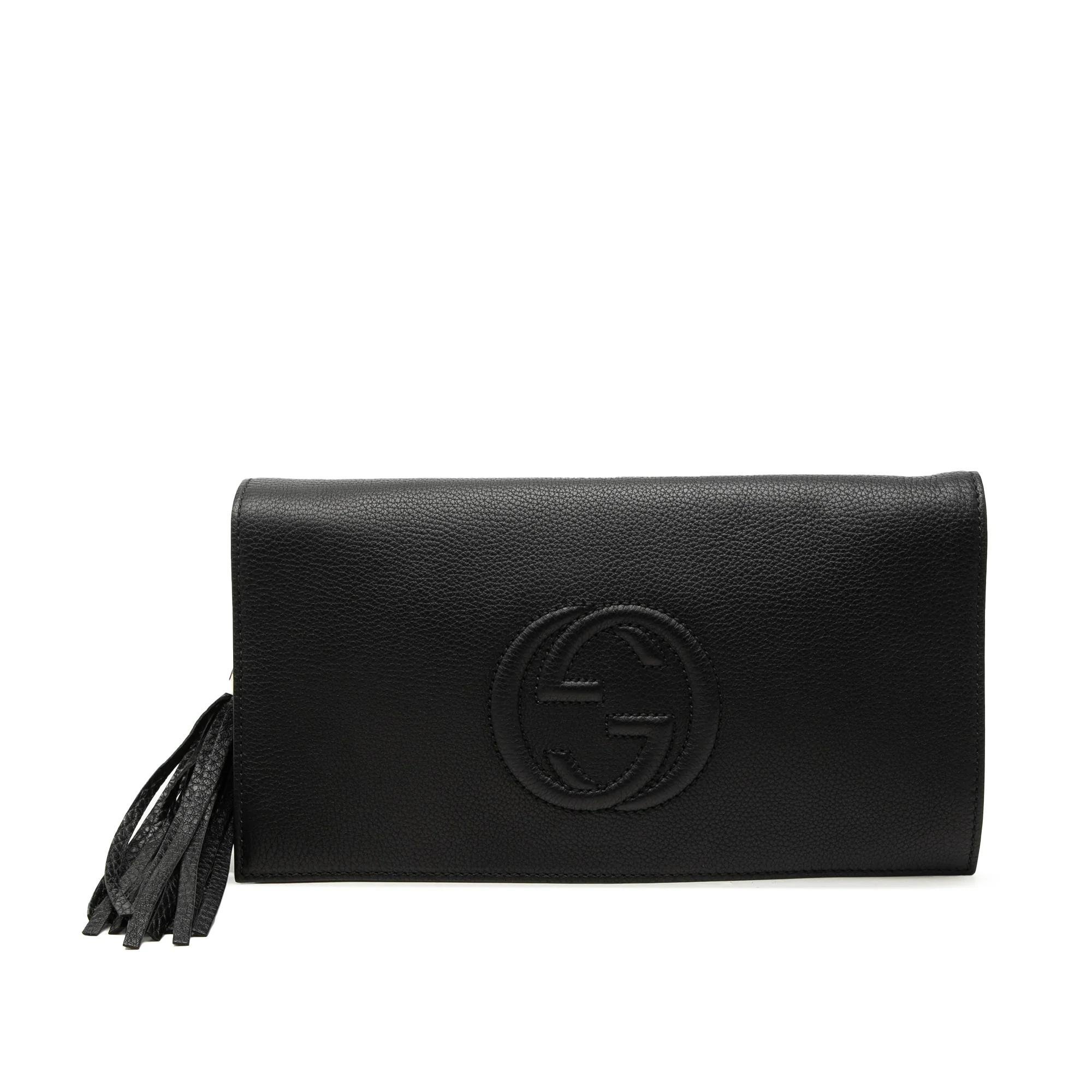 Soho leather clutch bag