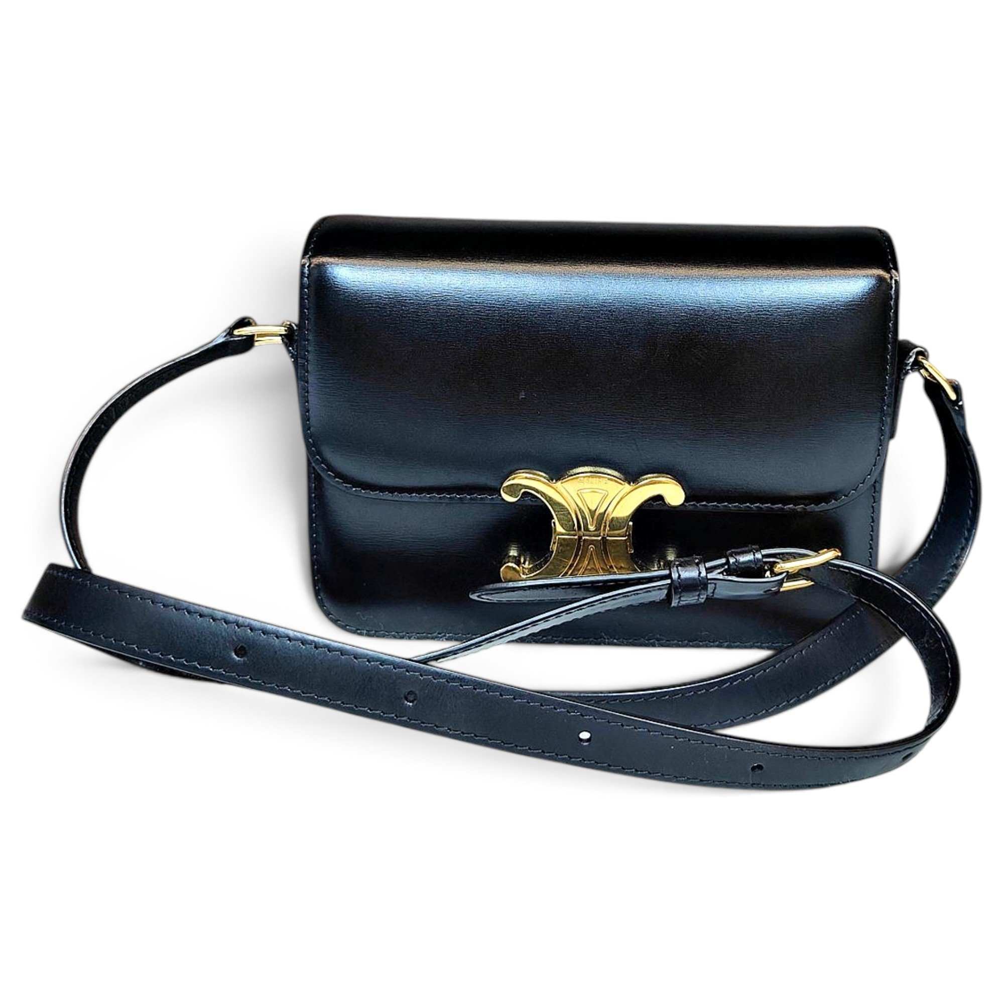 Triomphe leather handbag
