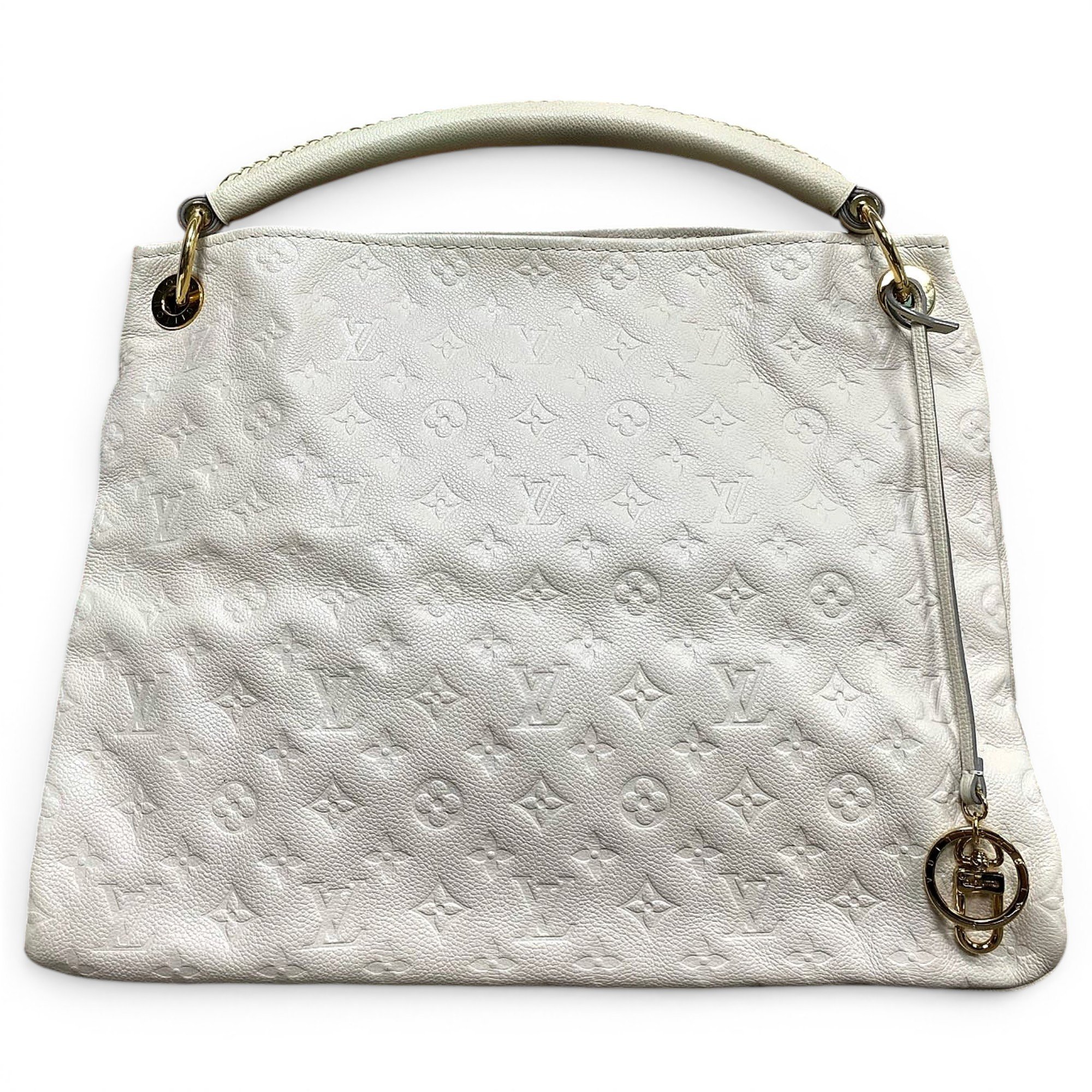 Artsy leather handbag