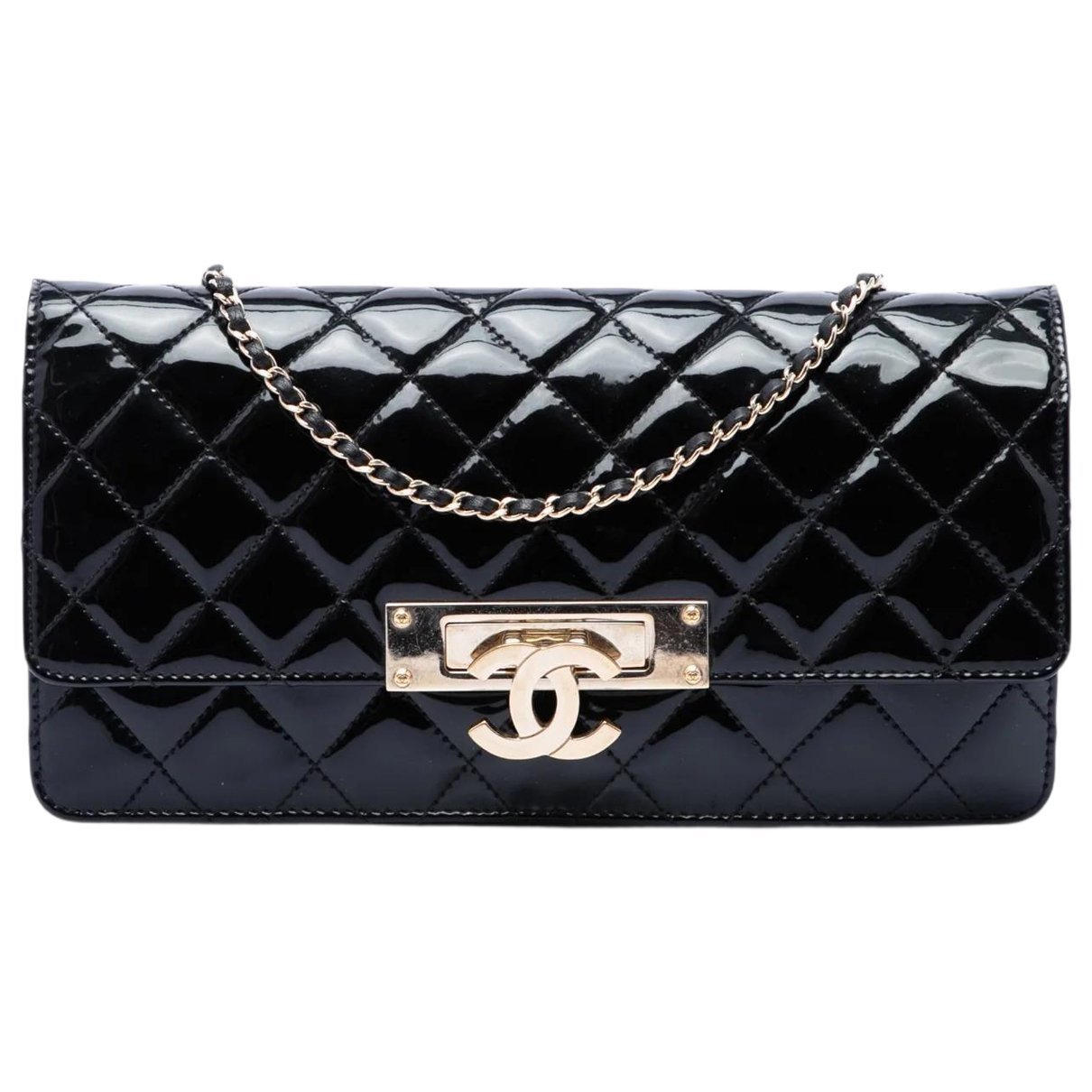 Wallet On Chain leather crossbody bag