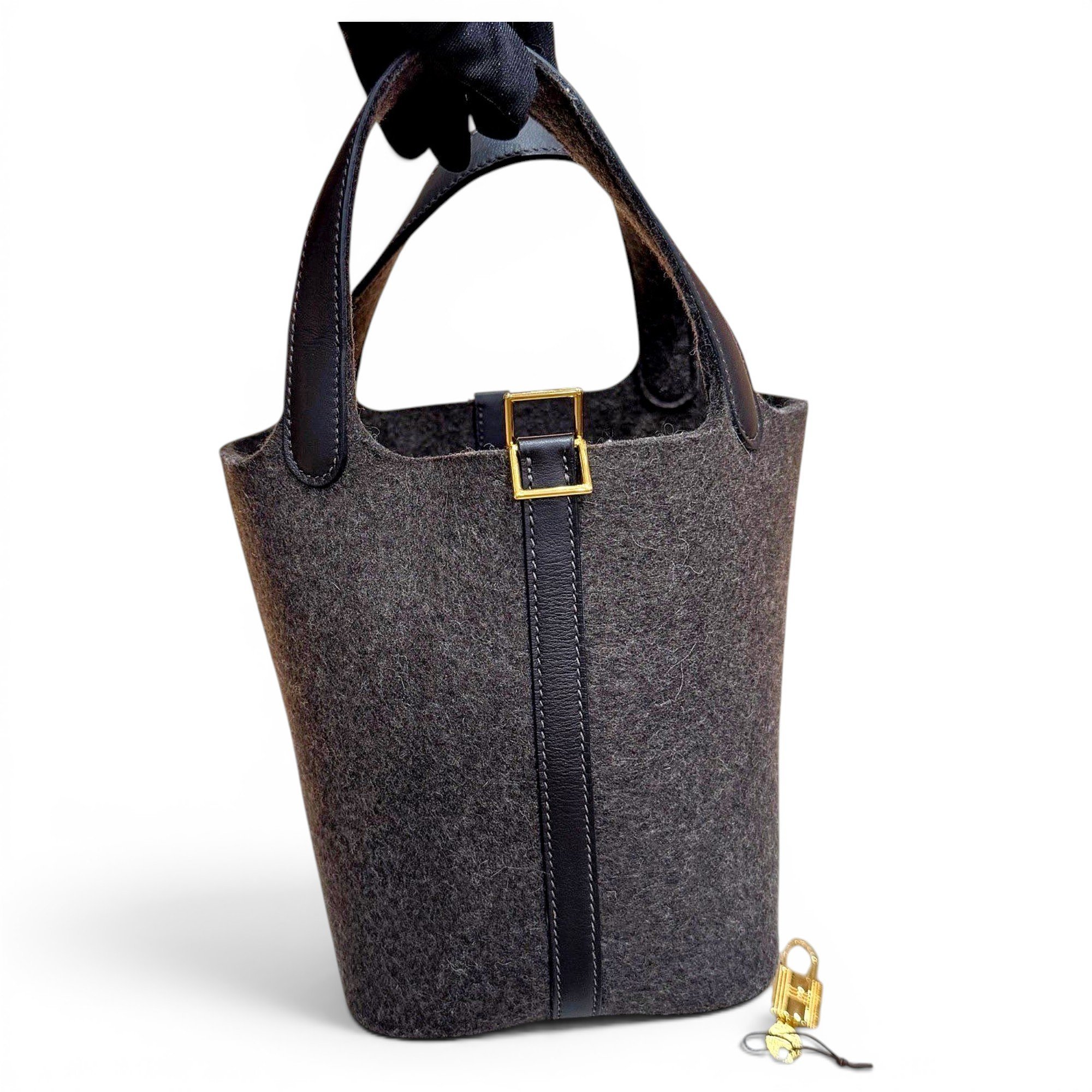 Picotin leather handbag