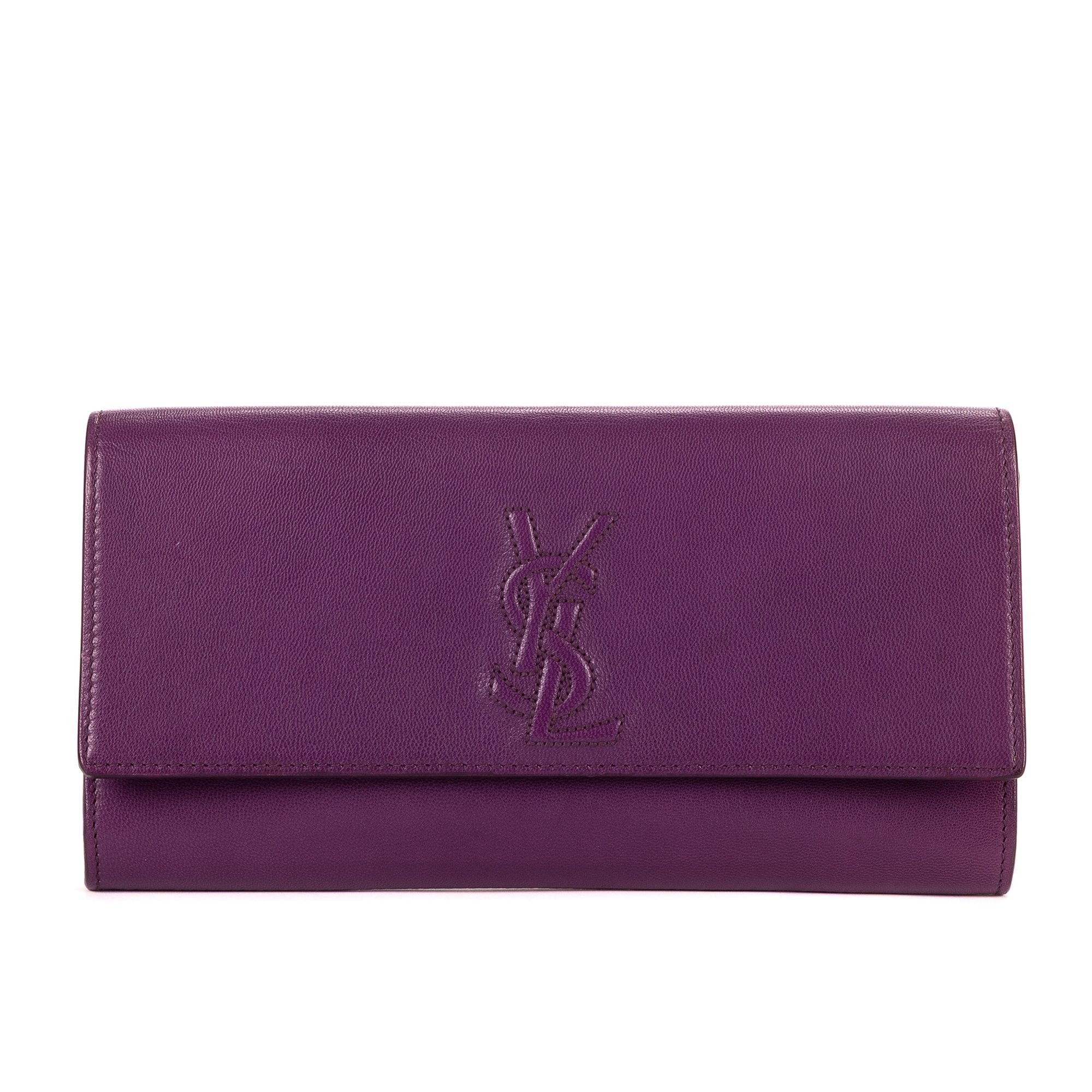Leather clutch bag