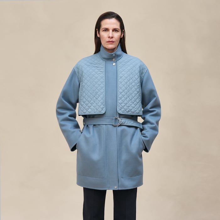 Bleu Adriatique "Chaine d'Ancre" Coat
