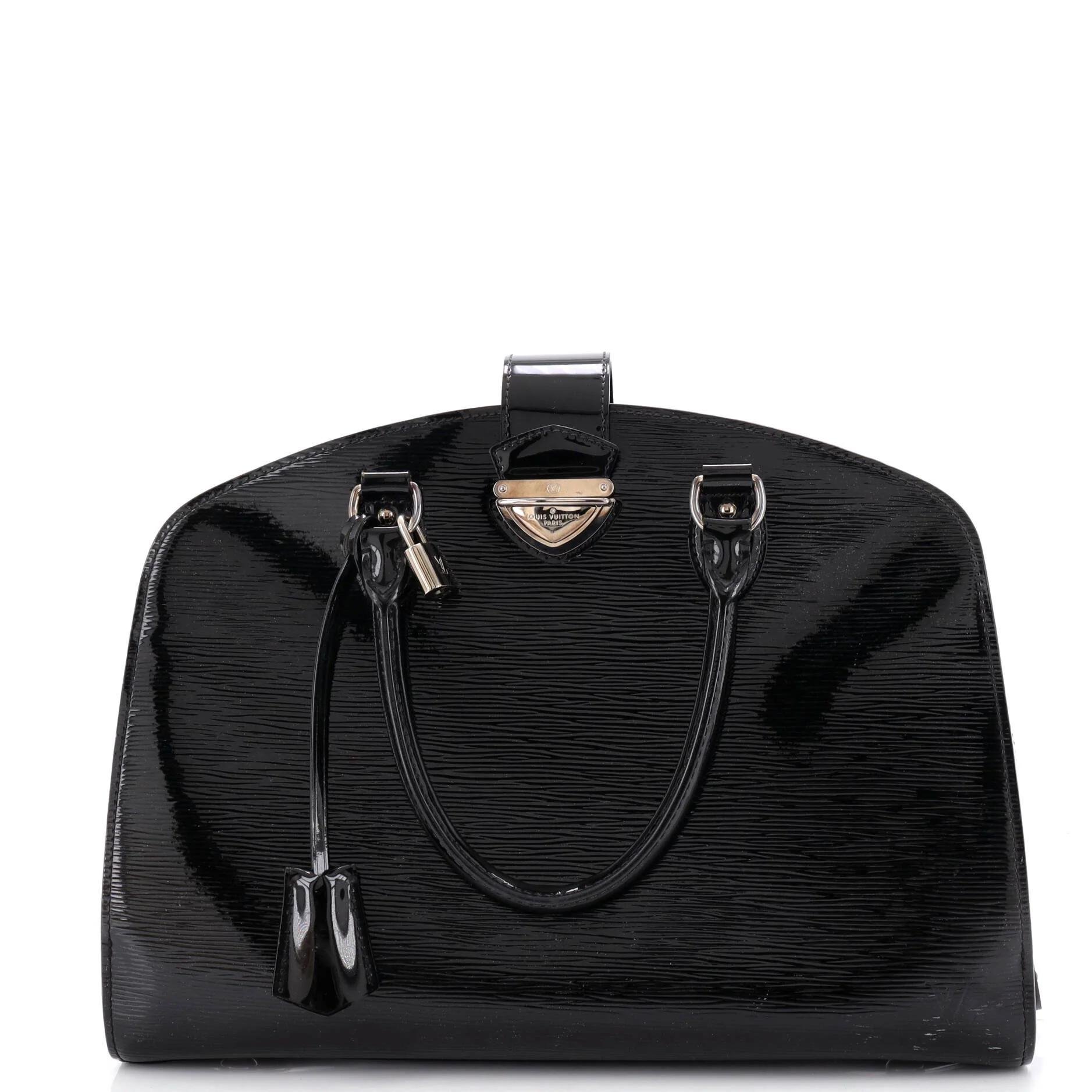 Patent leather handbag