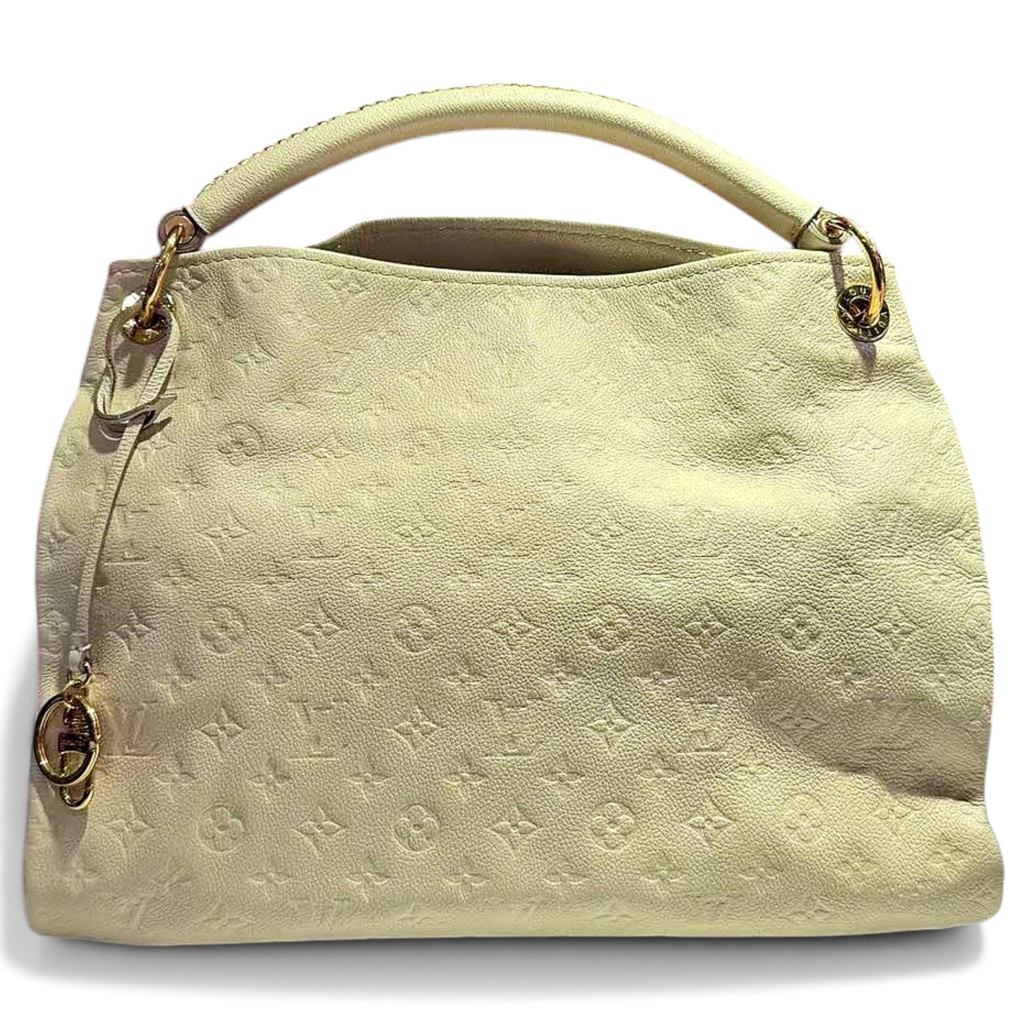 Artsy leather handbag