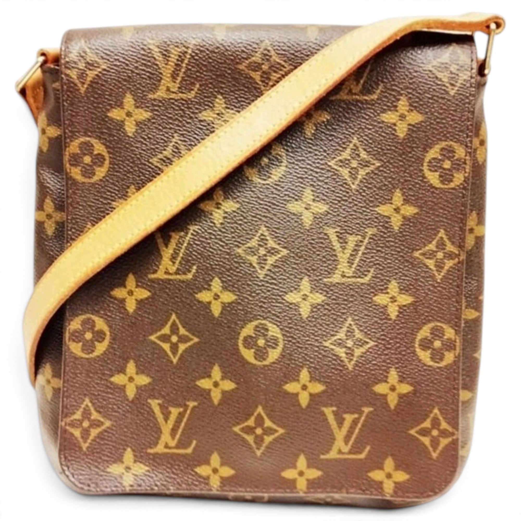 Musette leather crossbody bag