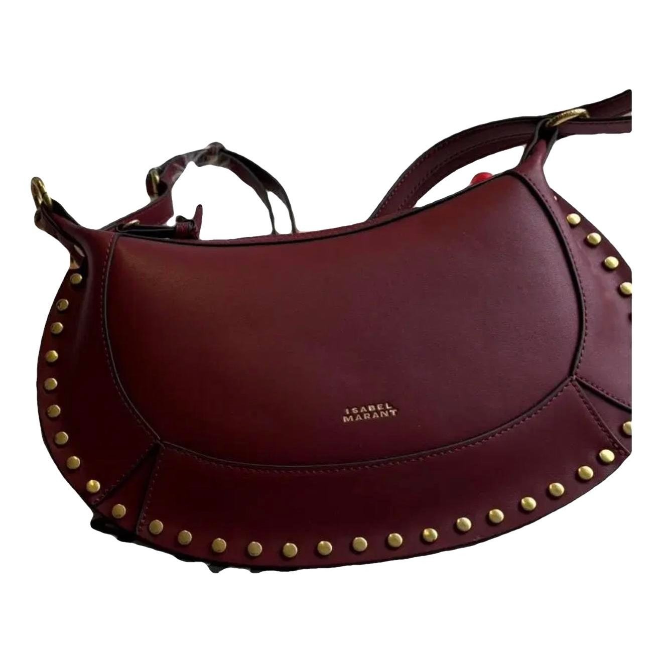 Leather clutch bag