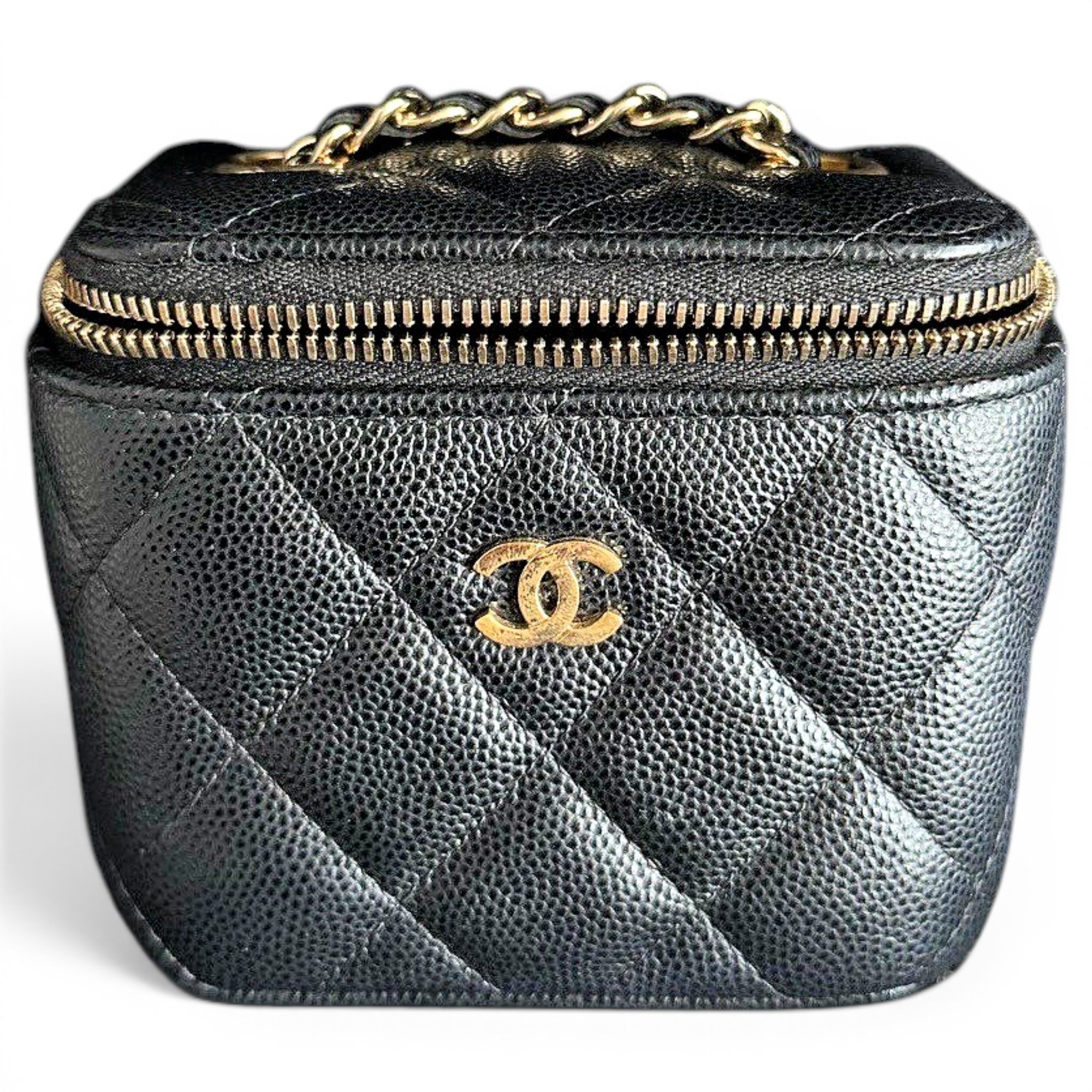 Trendy CC Vanity leather handbag