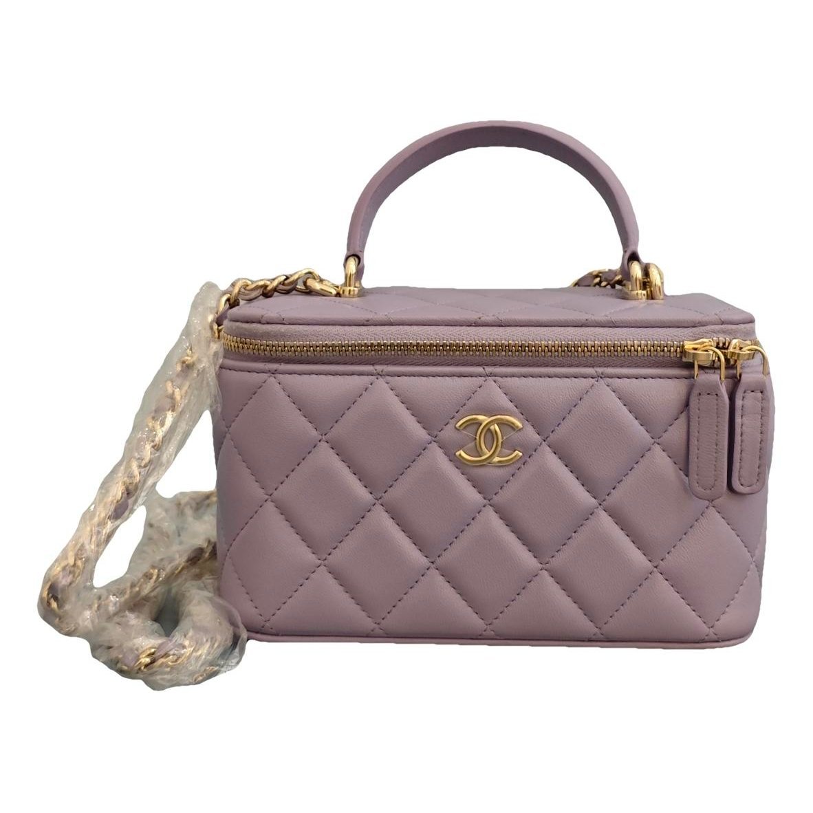 Trendy CC Vanity leather handbag