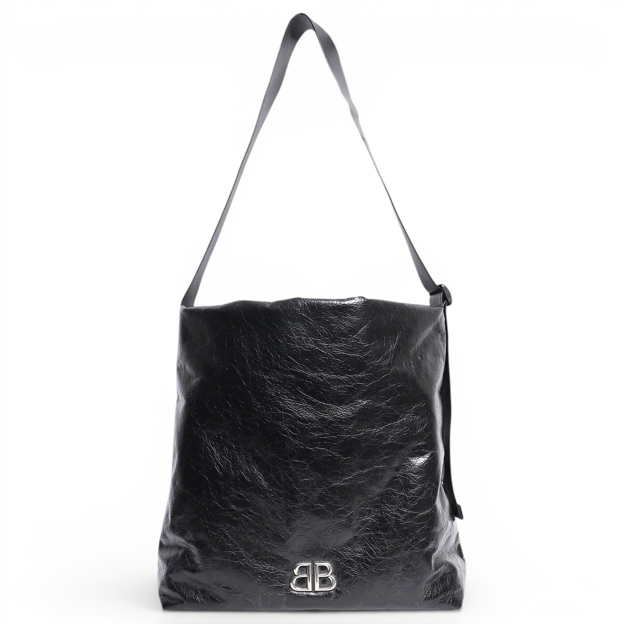 B leather tote