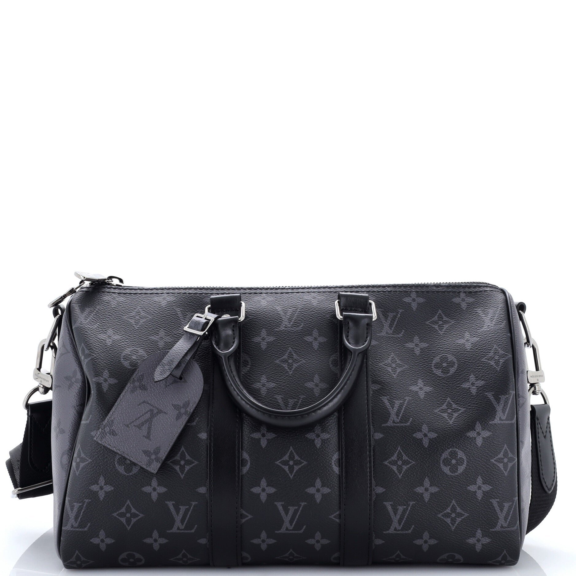 Keepall Bandouliere Bag Reverse Monogram Eclipse Canvas 35