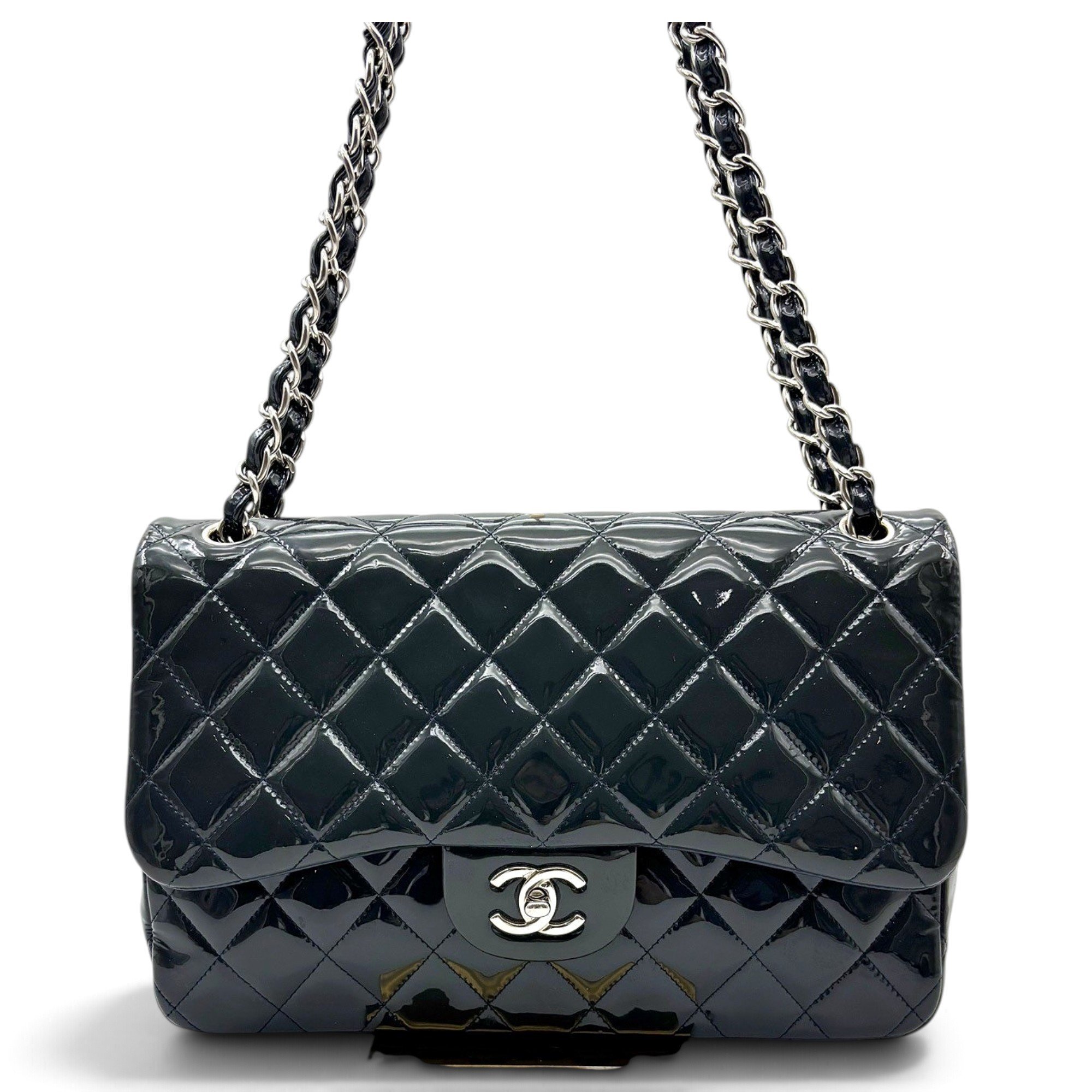 Timeless/Classique patent leather handbag