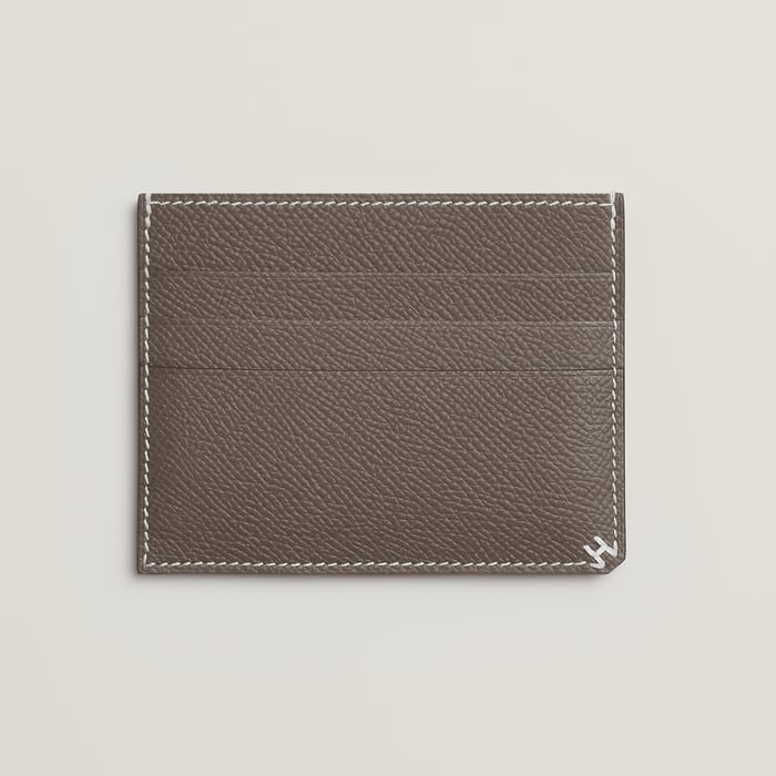Gris Étain H Sellier Card Holder