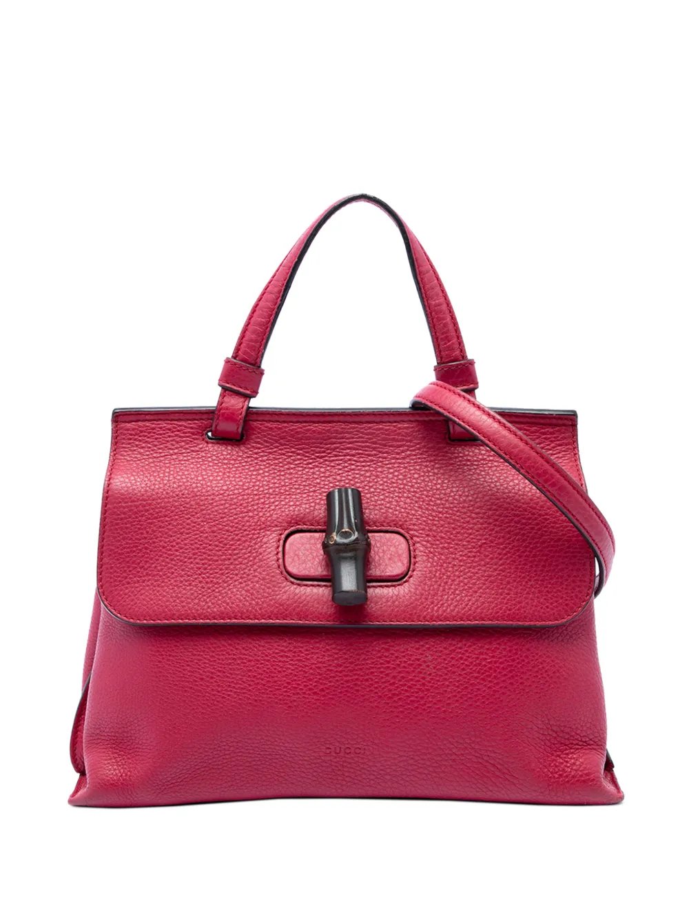 Gucci 2016-2026 Small Calfskin Bamboo Daily satchel