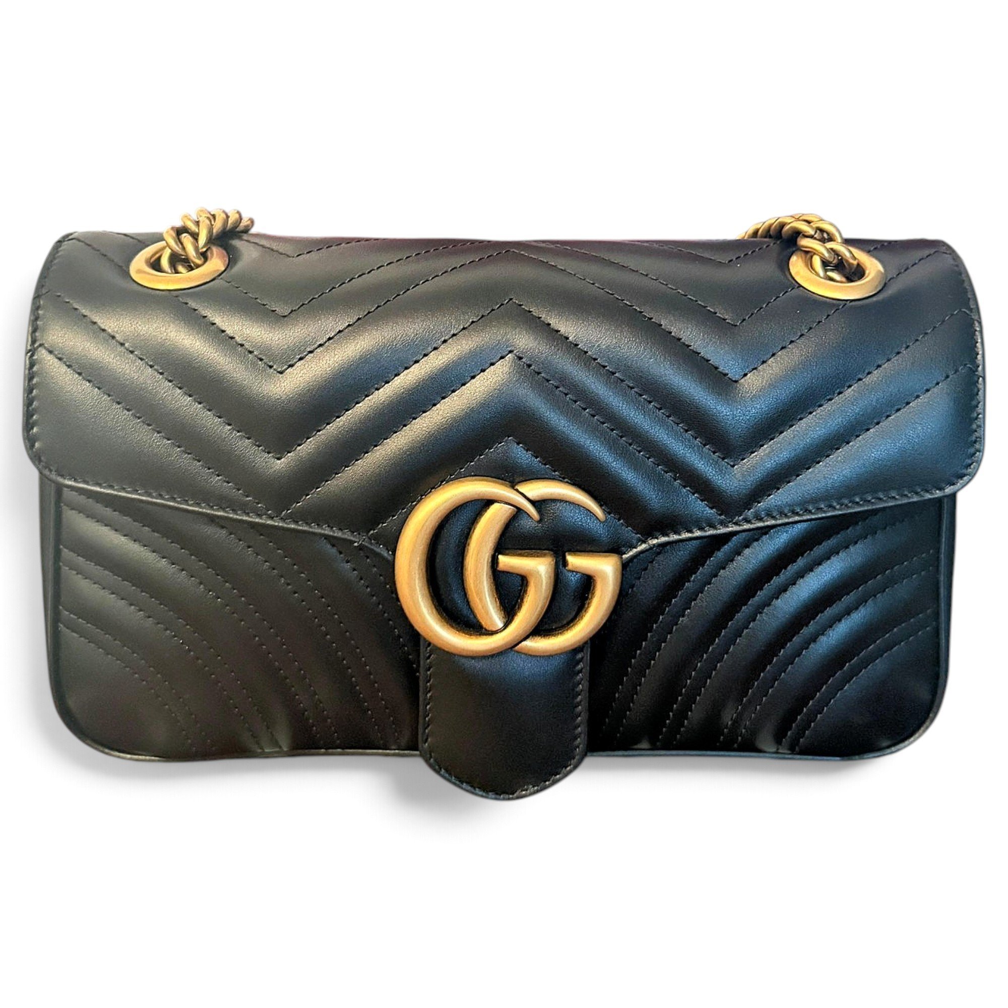 GG Marmont Flap leather crossbody bag