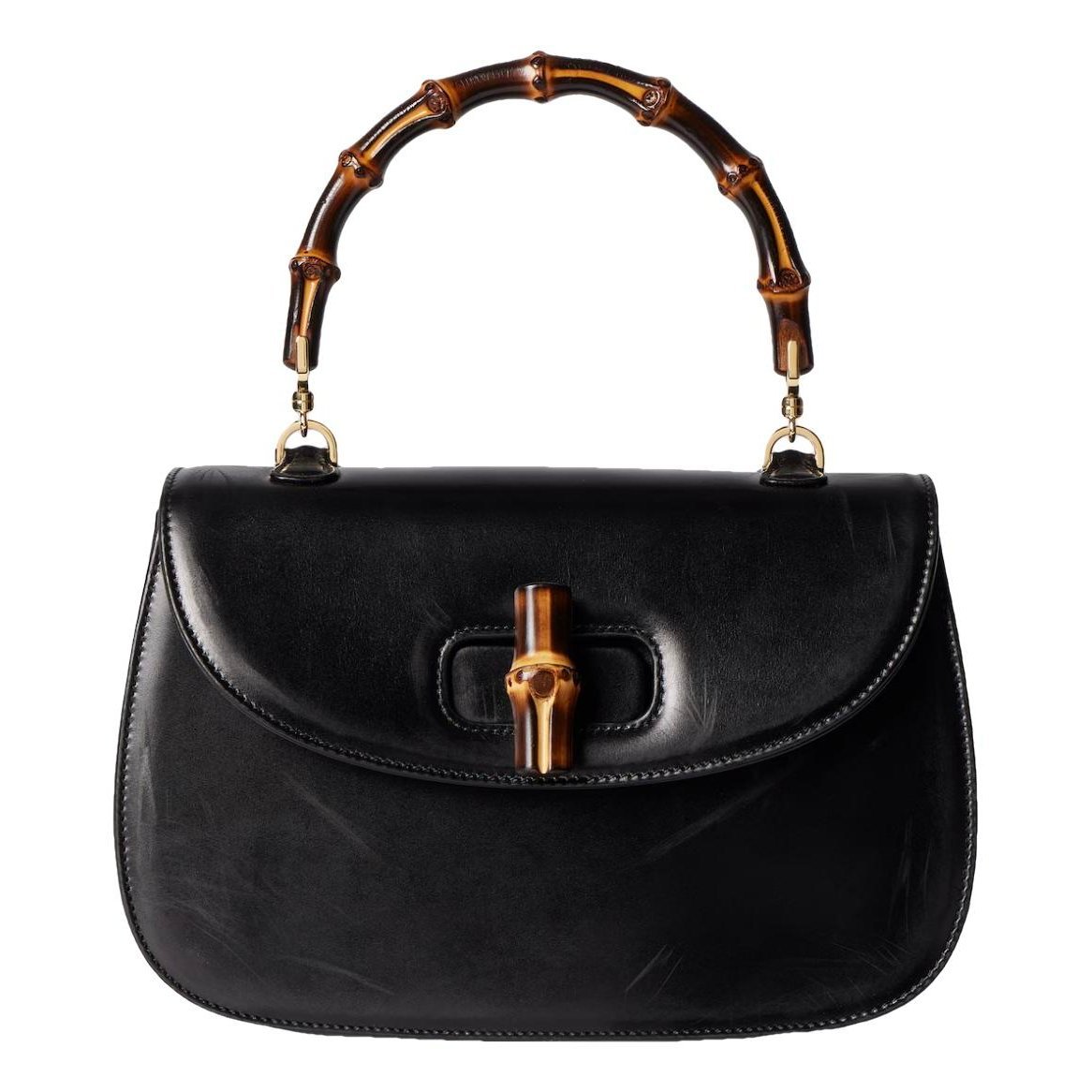 Bamboo leather handbag