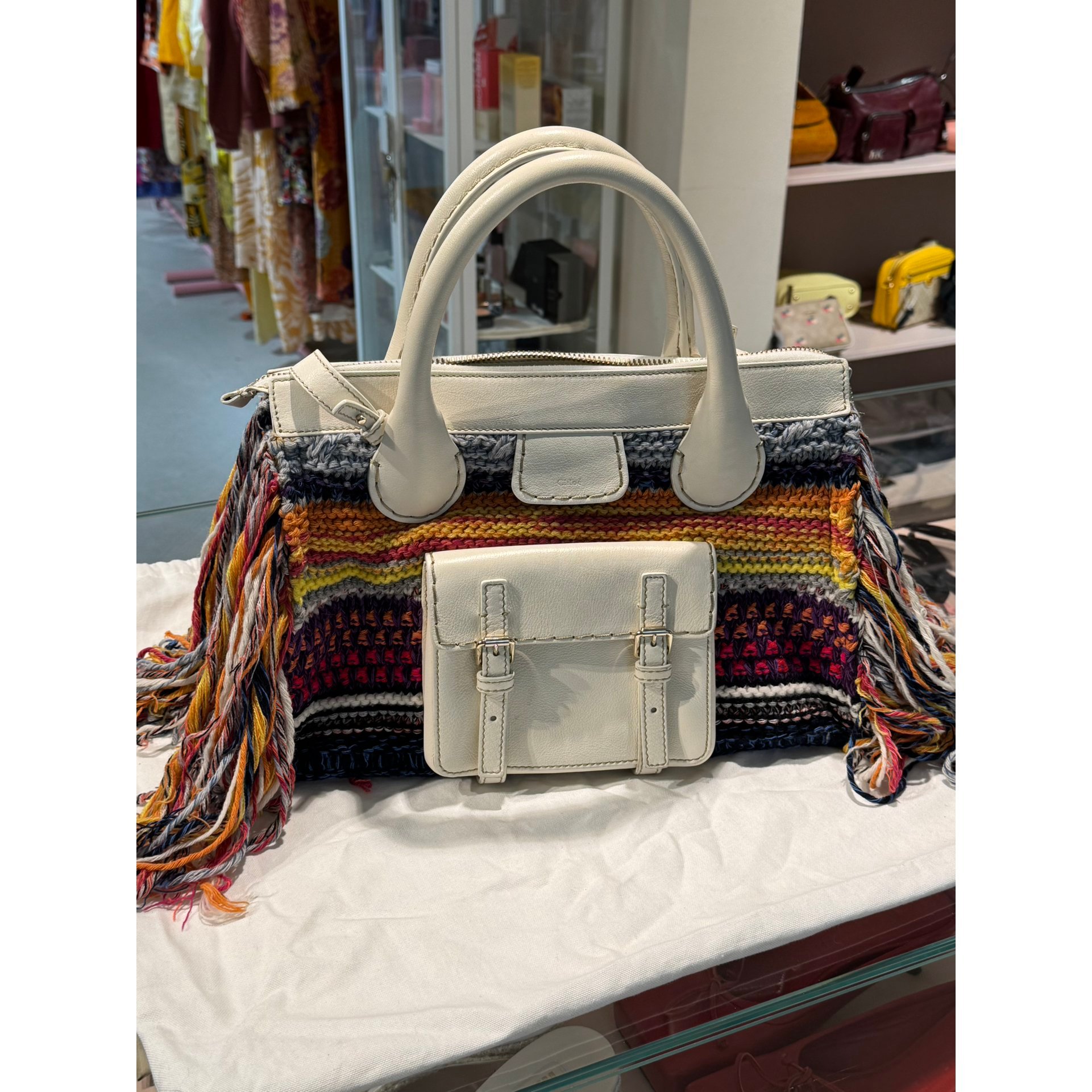 Edith wool handbag