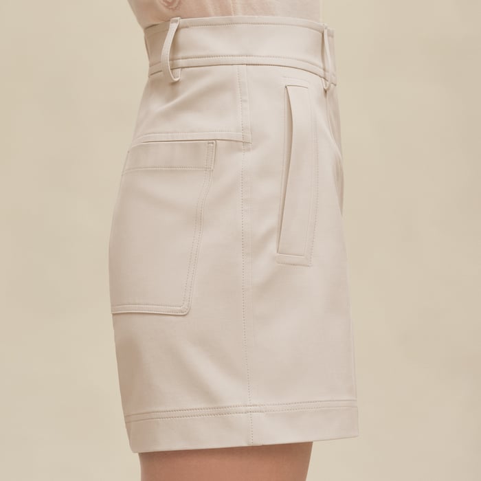Beige Avoine Shorts