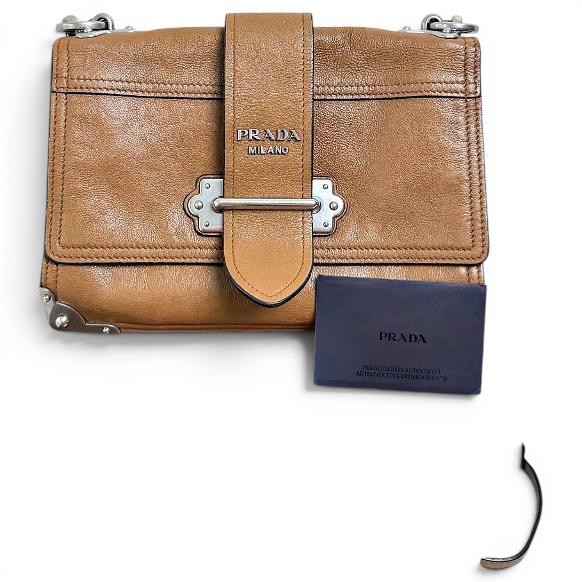 Cahier leather handbag