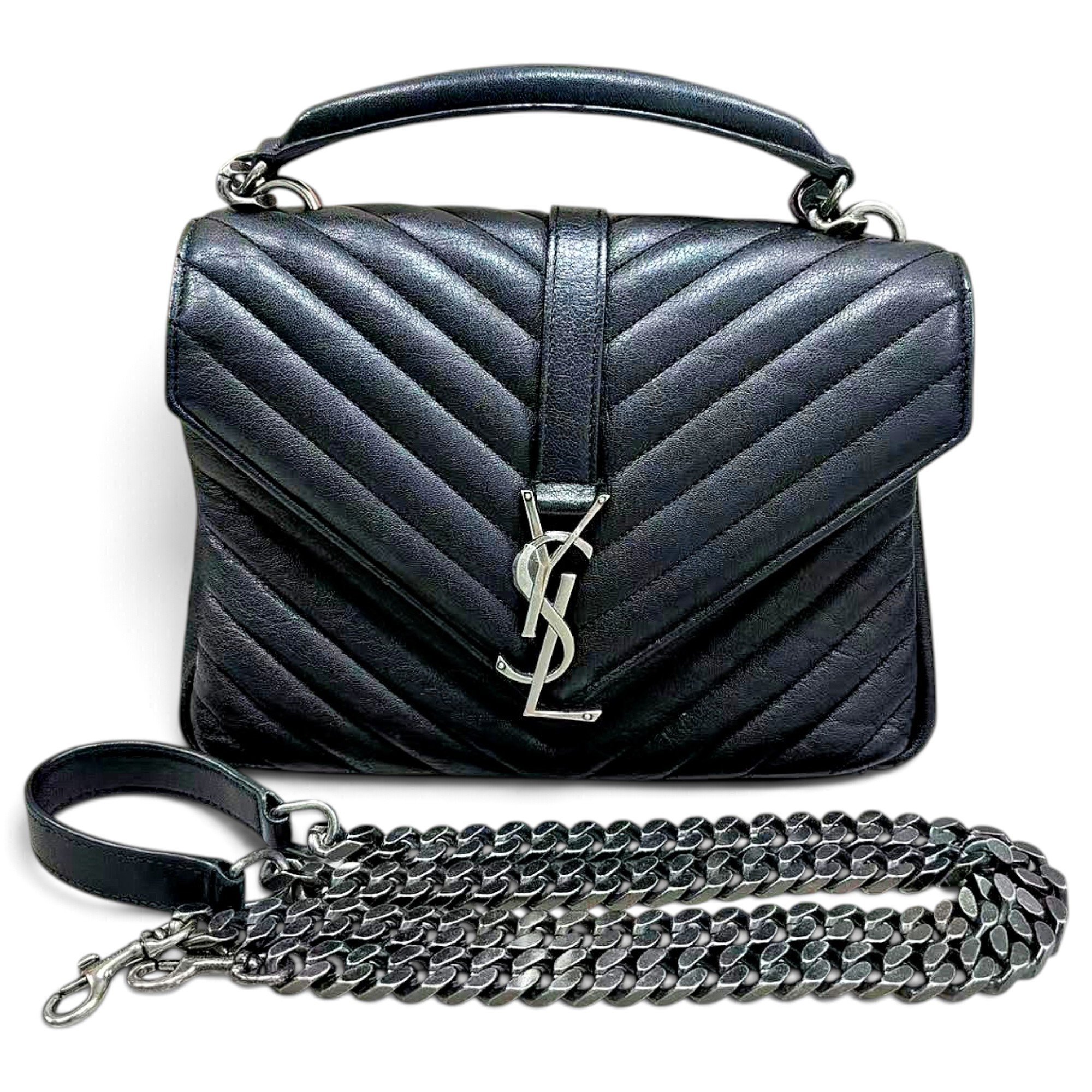 Collége monogramme leather handbag