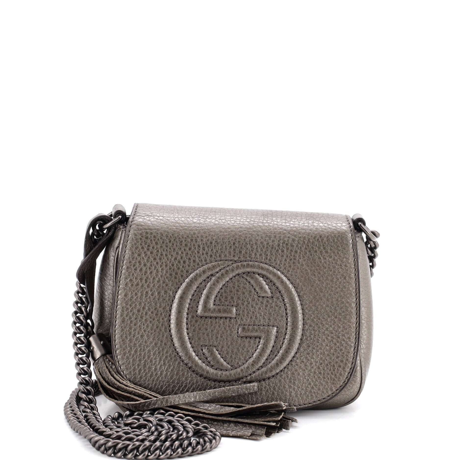 Soho Chain Crossbody Bag Leather Small