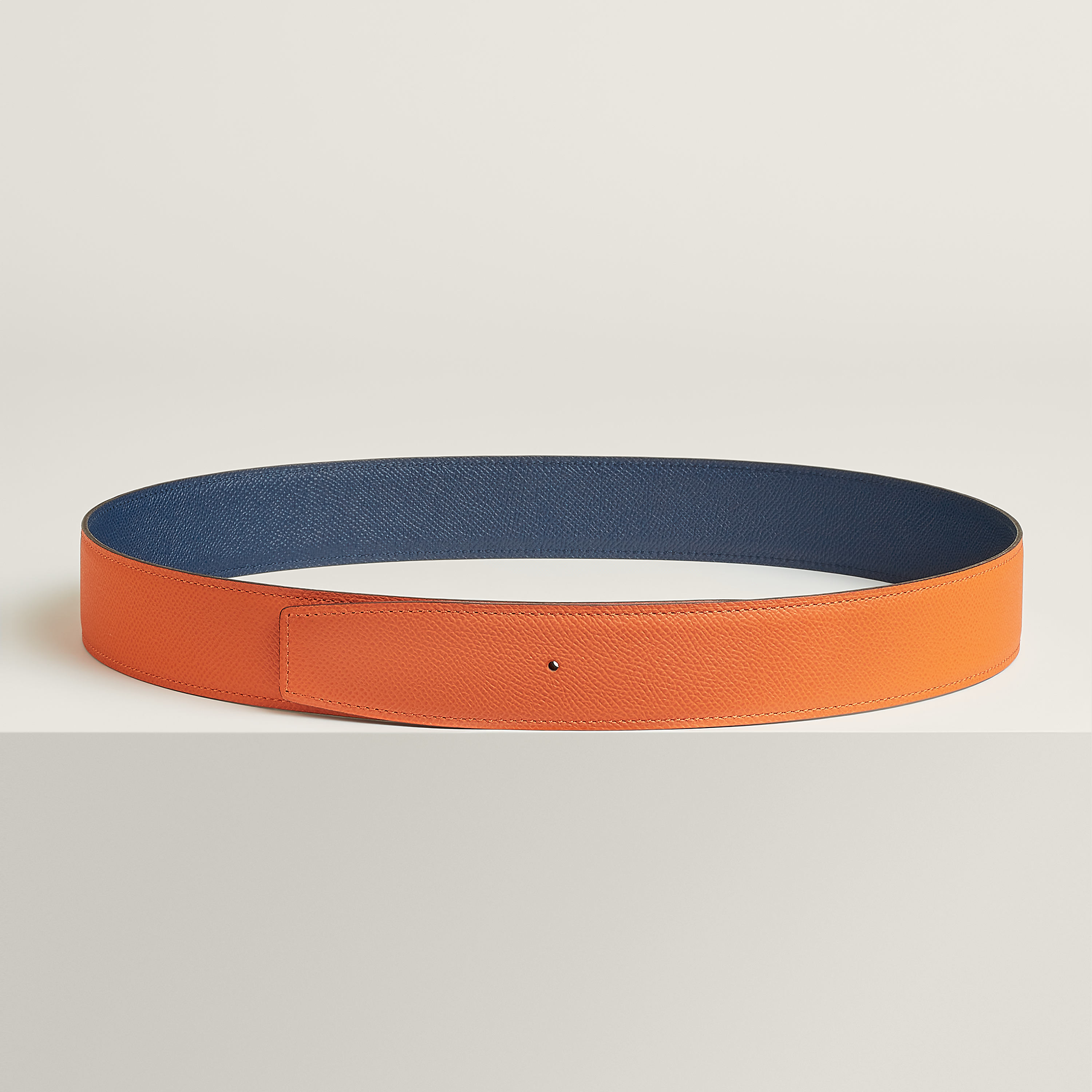 Reversible leather strap 38 mm